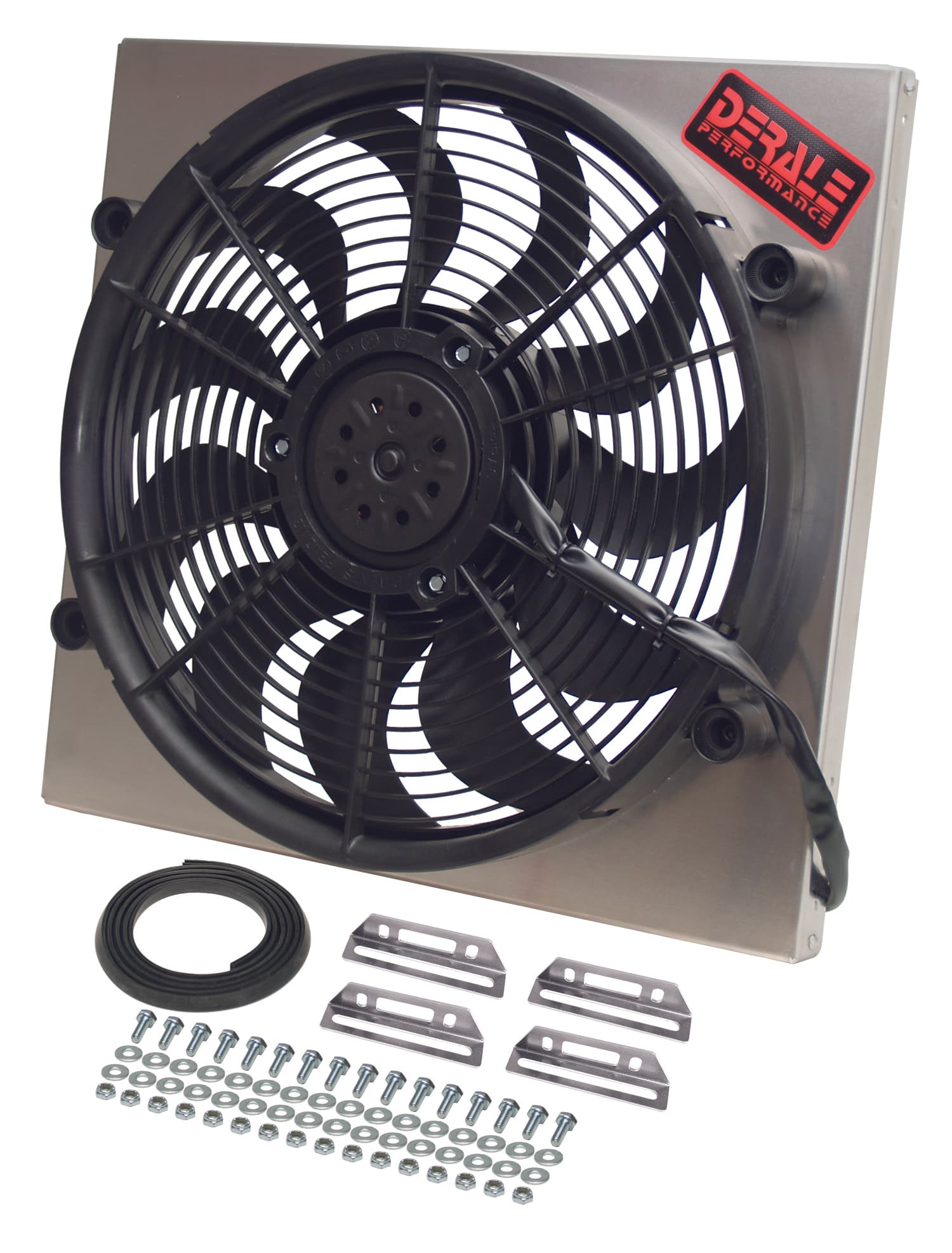 Derale 16819 Powerpack - High Output Single 17 Electric RAD Fan/Aluminum Shroud Kit product image