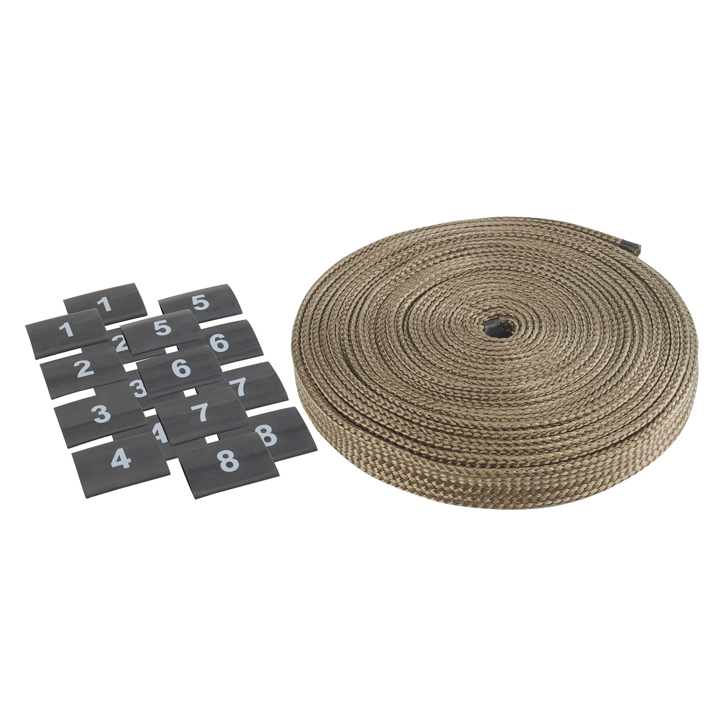 DEI Protect-A-Wire - 8 Cylinder - 25ft - Titanium Sleeving wWire Markers product image