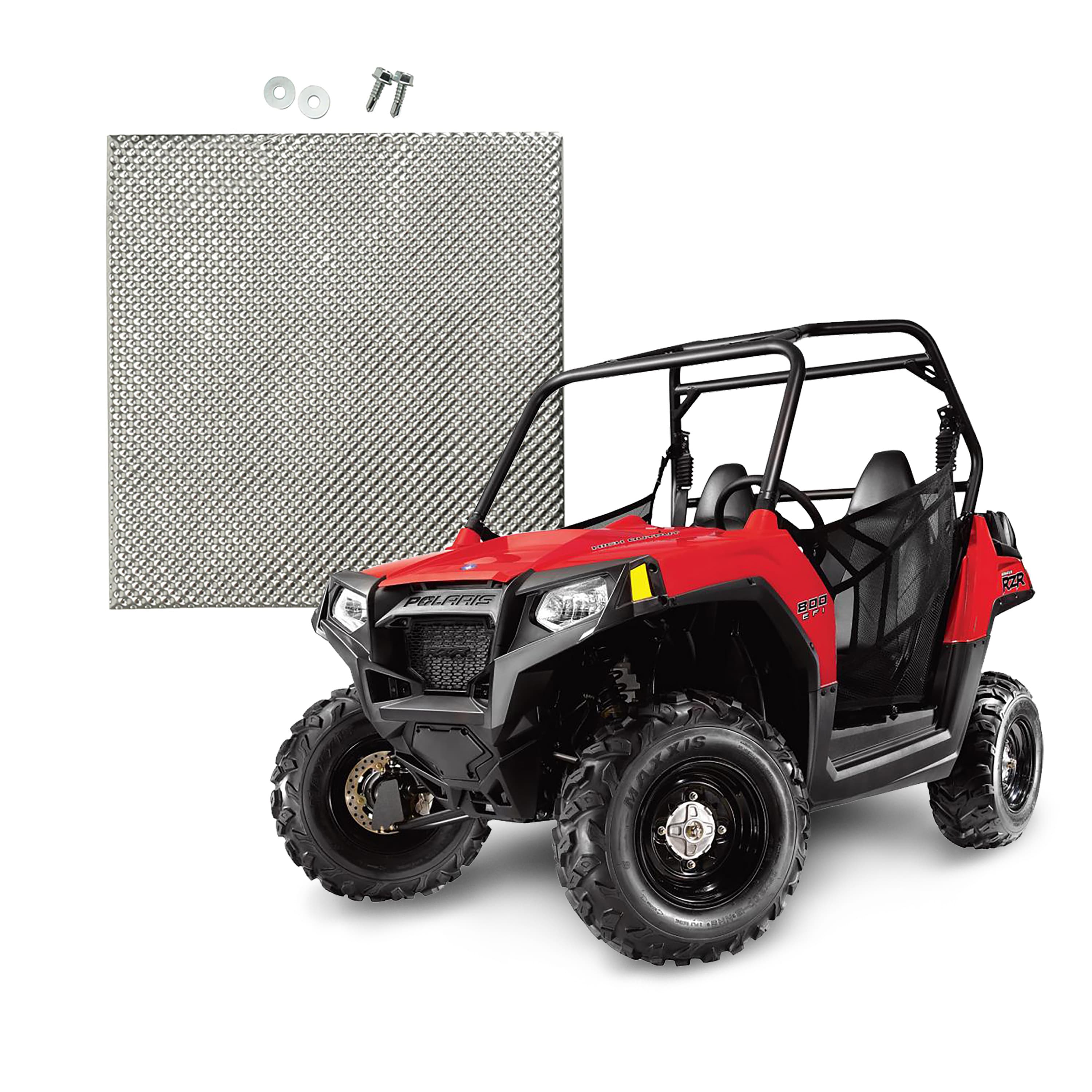 0814 POLARIS RZR 800/RZR S UTV HEAT SHIELD KIT PASSENGER SIDE product image