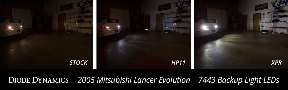 Diode Dynamics Diode Dynamics Back Up Led Bulbs W/O Led Tail Lights 7443 HP11 White, Pair - JL