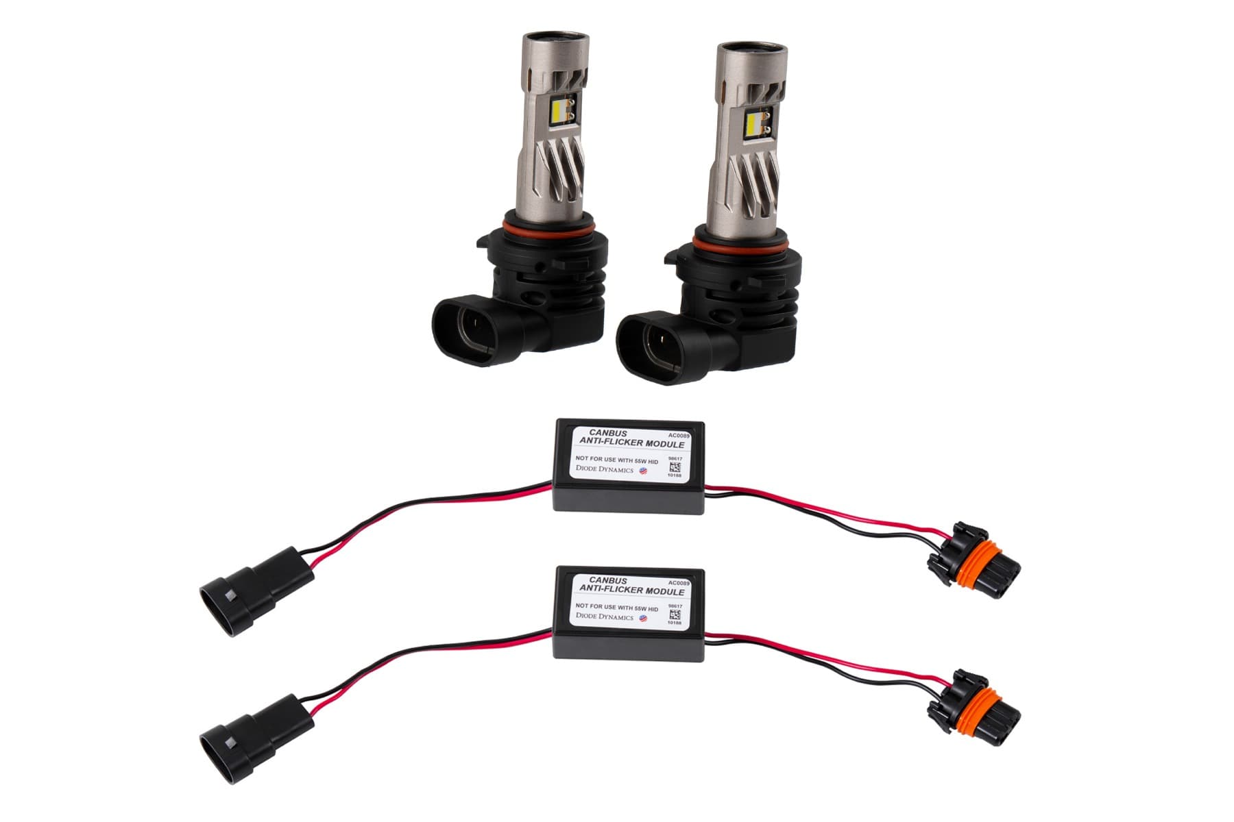 Diode Dynamics - 9006/9012 White SL2 Pro LED Bulbs (pair) with AntiFlicker Modules product image
