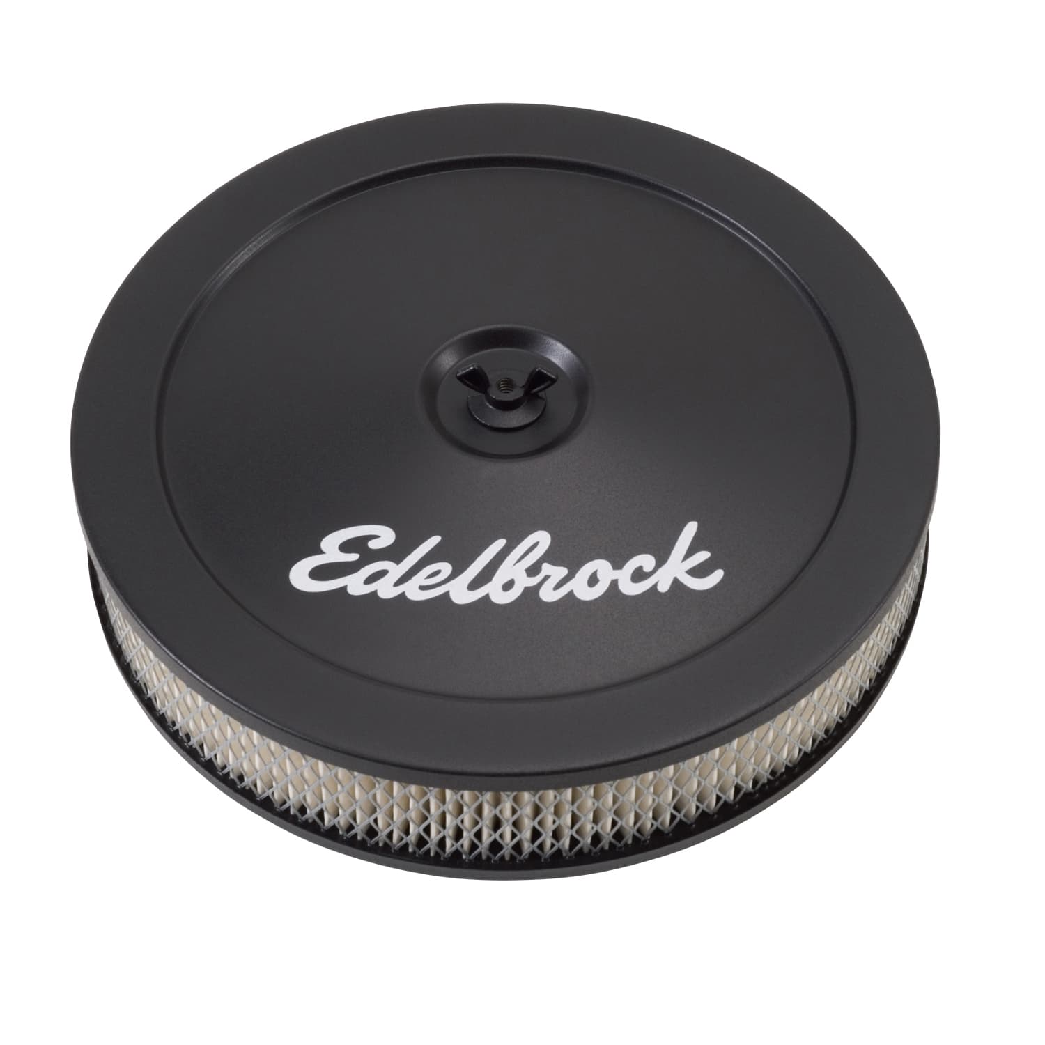 Edelbrock 1203 Pro-Flo Black 10 Round Air Cleaner with 2 Paper Element product image