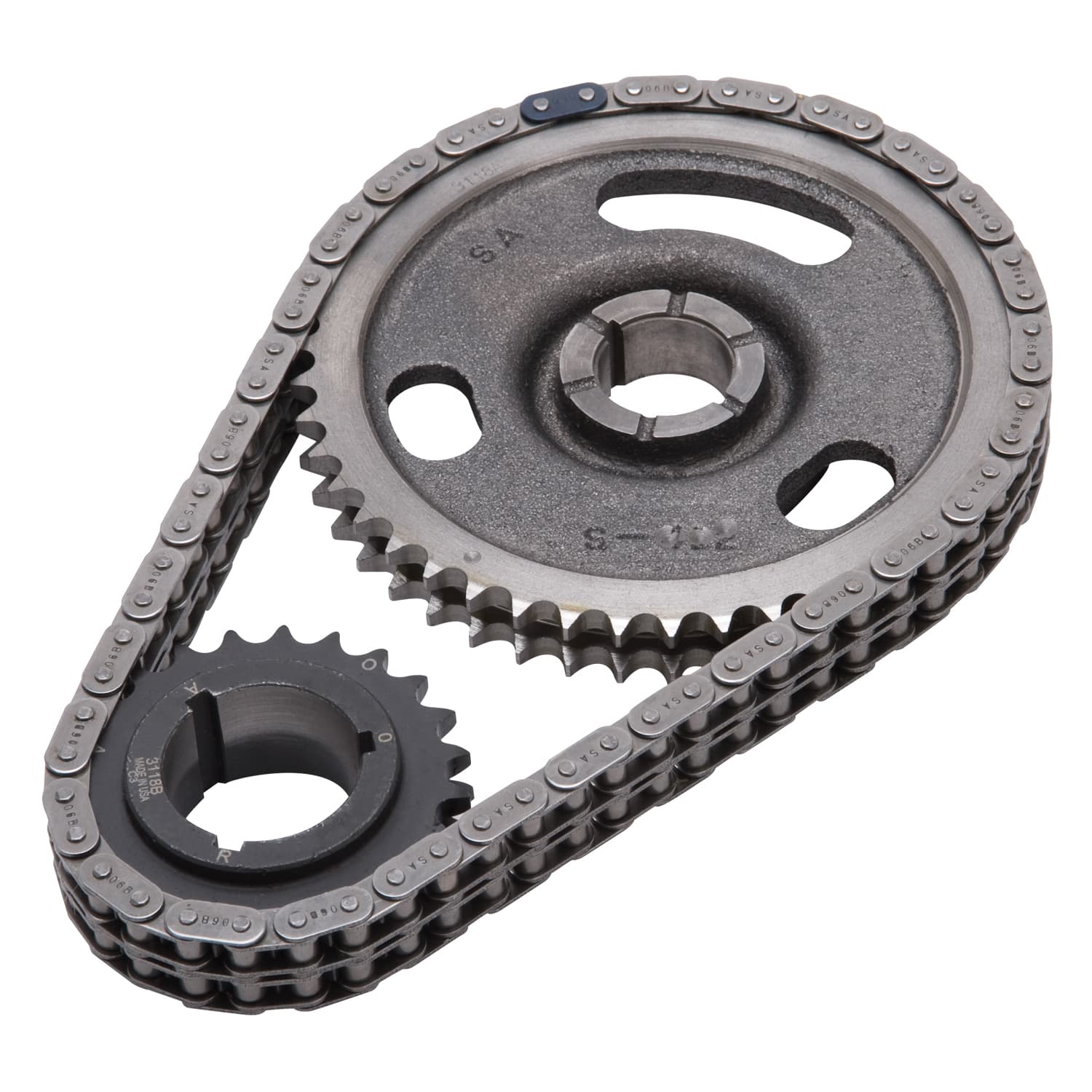 Edelbrock 7818 Performer-Link Adjustable True-Roller Timing Chain Set product image