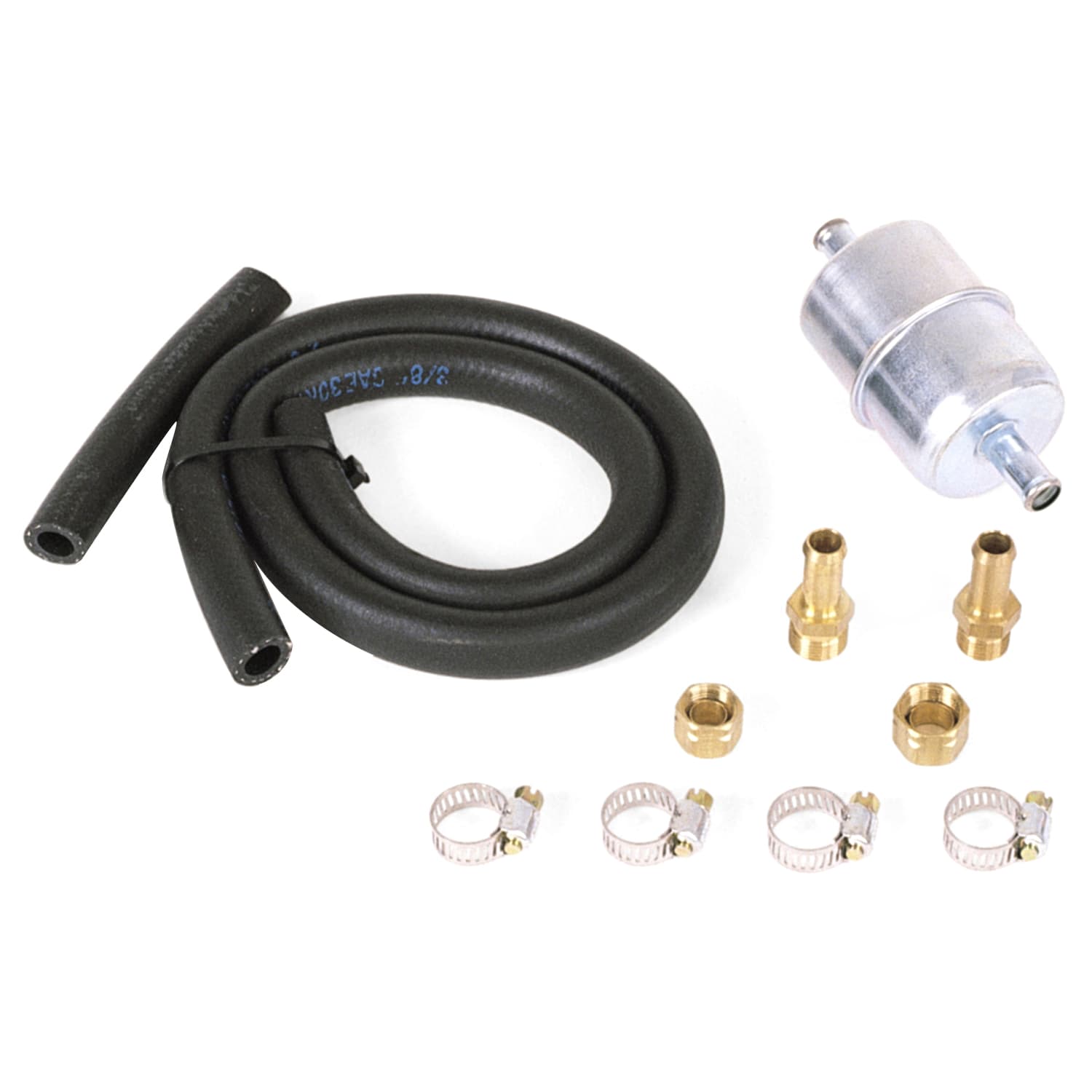 Edelbrock 8135 Universal Single-Feed Fuel Hose And Filter Kit (Fits 5/16 Or 3/8 Lines) product image