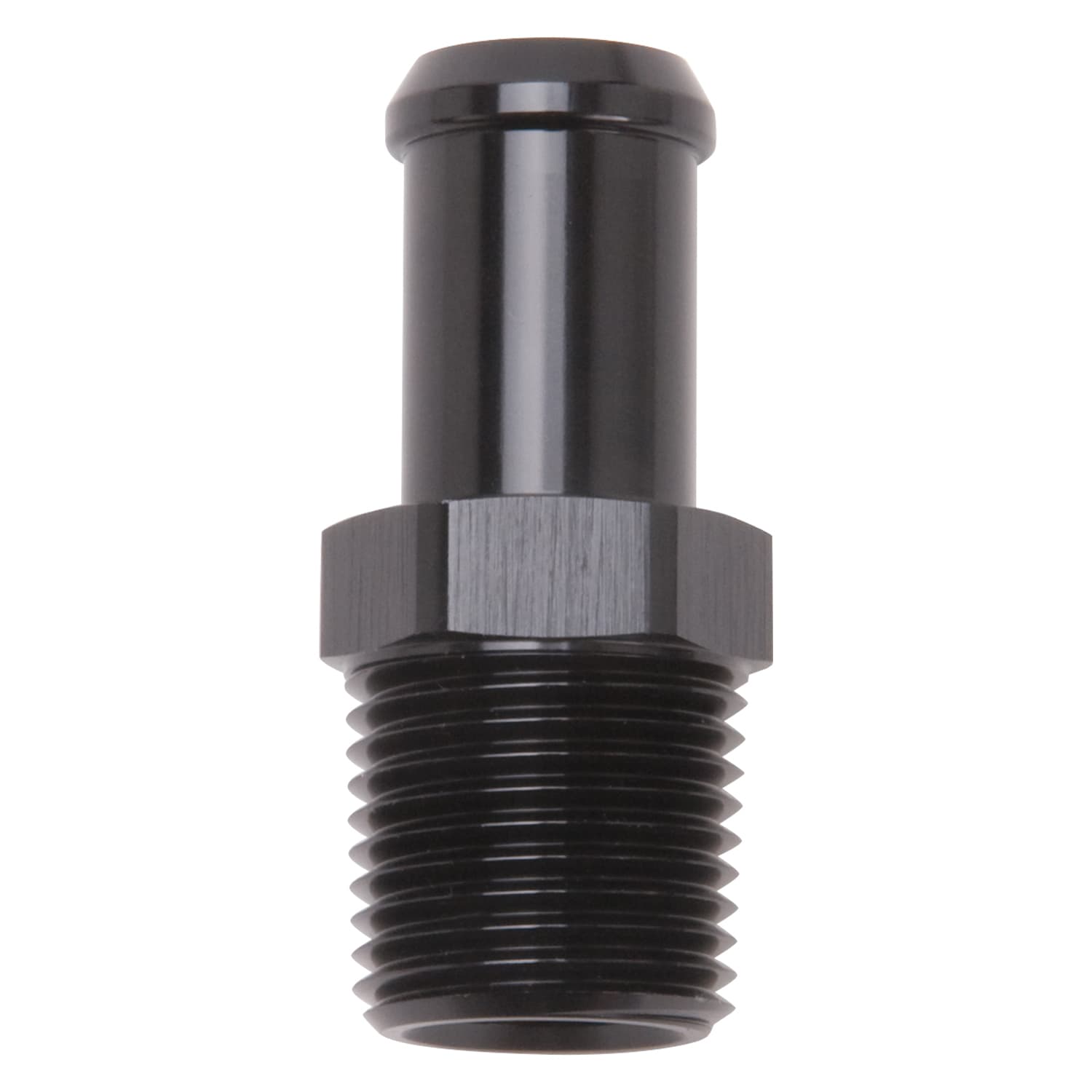 Edelbrock 8159 Heater Hose End Fitting - Straight with 1/2 NPT and 5/8 Barb. product image