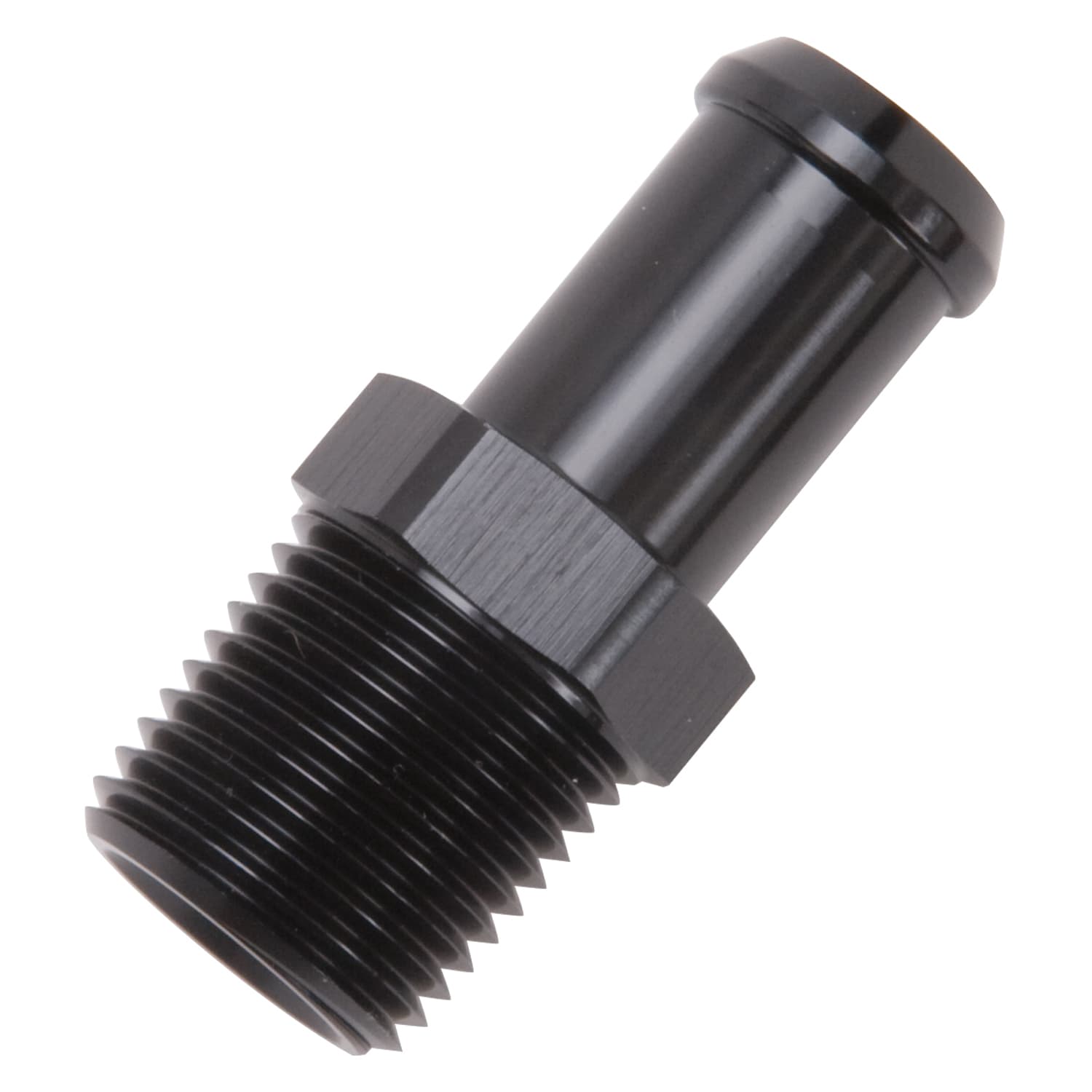 Edelbrock 8159 Heater Hose End Fitting - Straight with 1/2 NPT and 5/8 Barb. product image