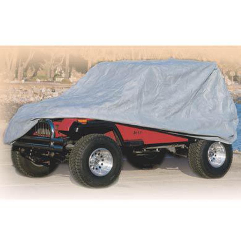 Smittybilt 7683 CJ5/CJ7; 8706 WRANGLER YJ/TJ/LJ FULL CLIMATE JEEP COVER W/STORAGE BAG; GRAY