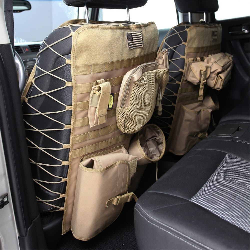 Smittybilt GEAR UNIVERSAL TRUCK SEAT COVER; SOLD AS PAIR; COYOTE TAN