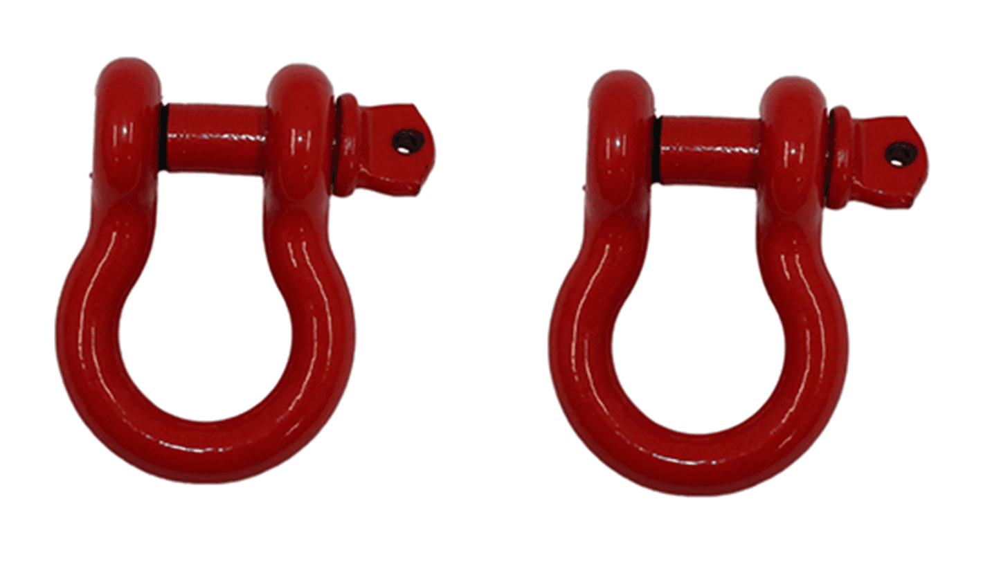 Fishbone Offroad FB21038 Red 3/4 in. D-Ring Set FB21038 product image