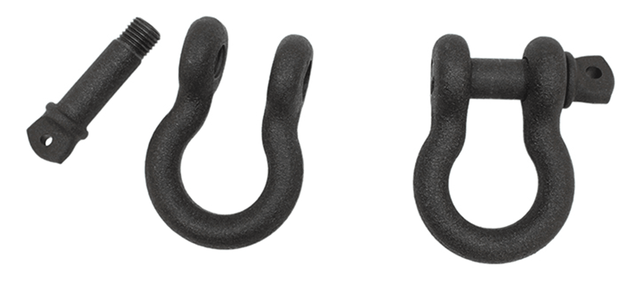 Black Powder Coated, Sold as a pair, 7/8 in. threaded shackle pin product image