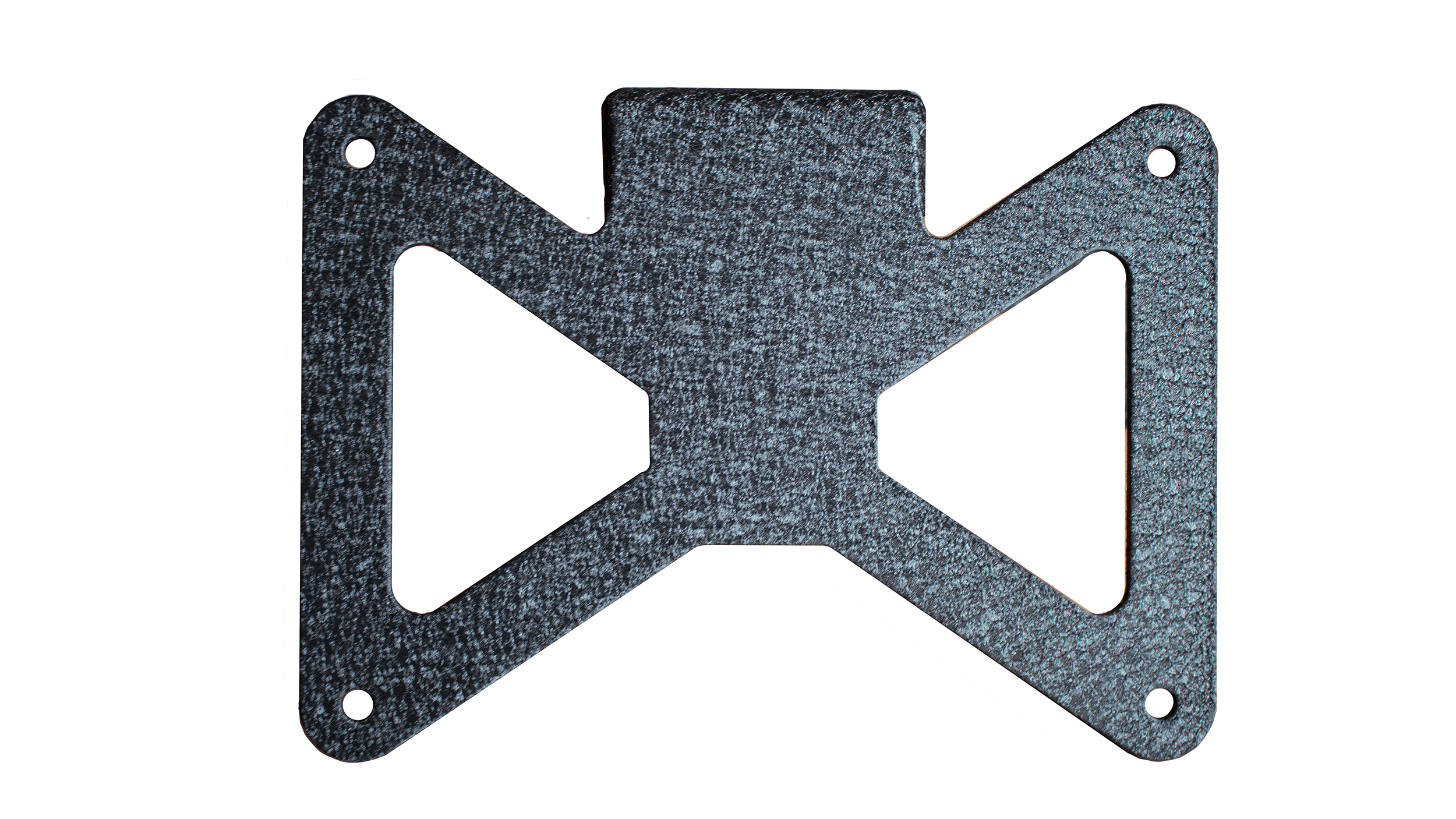 Jeep JL Hawse Fairlead License Plate Mount For 18-Pres Wrangler JL Black Aluminum Fishbone Offroad