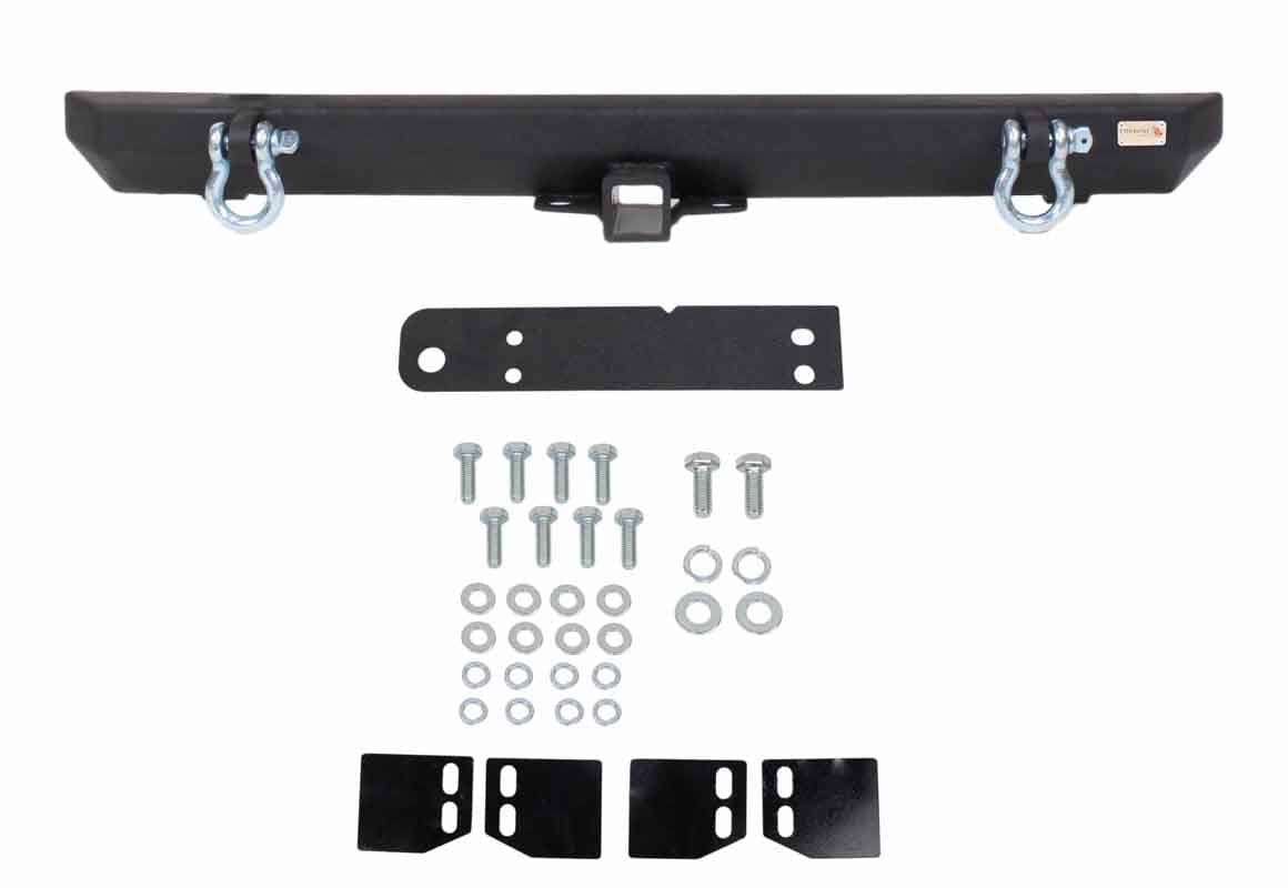 Fishbone Offroad Jeep YJ/TJ Rear Bumper with Receiver For 87-06 YJ Wrangler TJ Wrangler Fishbone Offroad