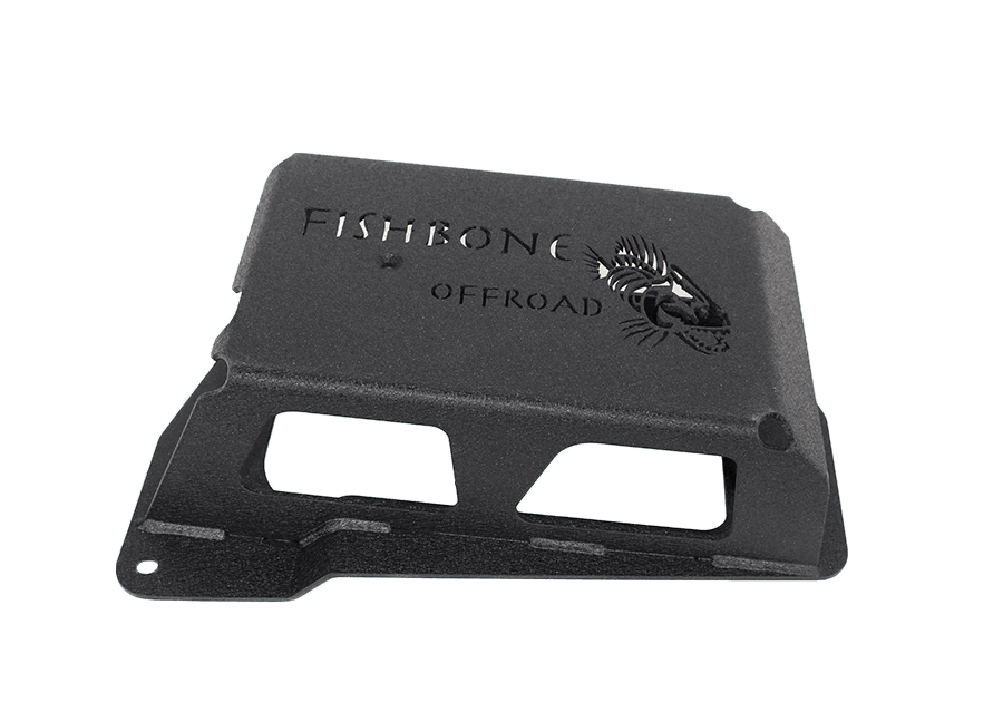 Fishbone Offroad Jeep JK EVAP Canister Skid Plates 12-17 Wrangler JK Steel Black Textured Powdercoat Fishbone Offroad