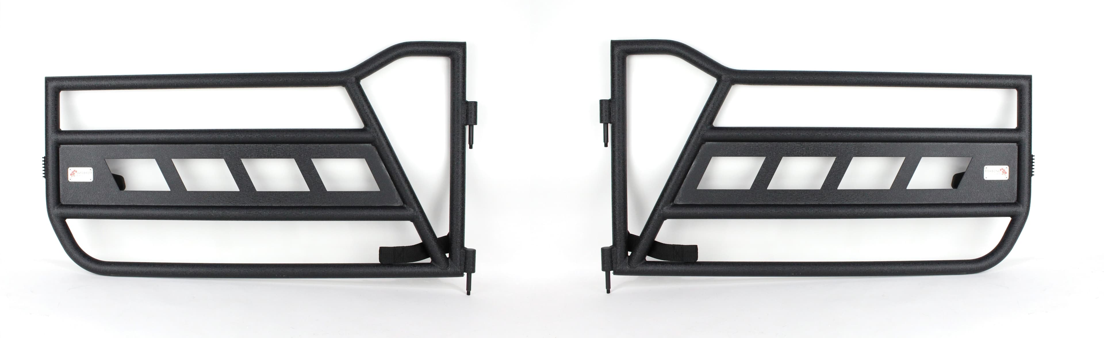 2-Door, 4-Door, Black textured powder coat, Made from steel, Sold as a pair (Front doors only) product image