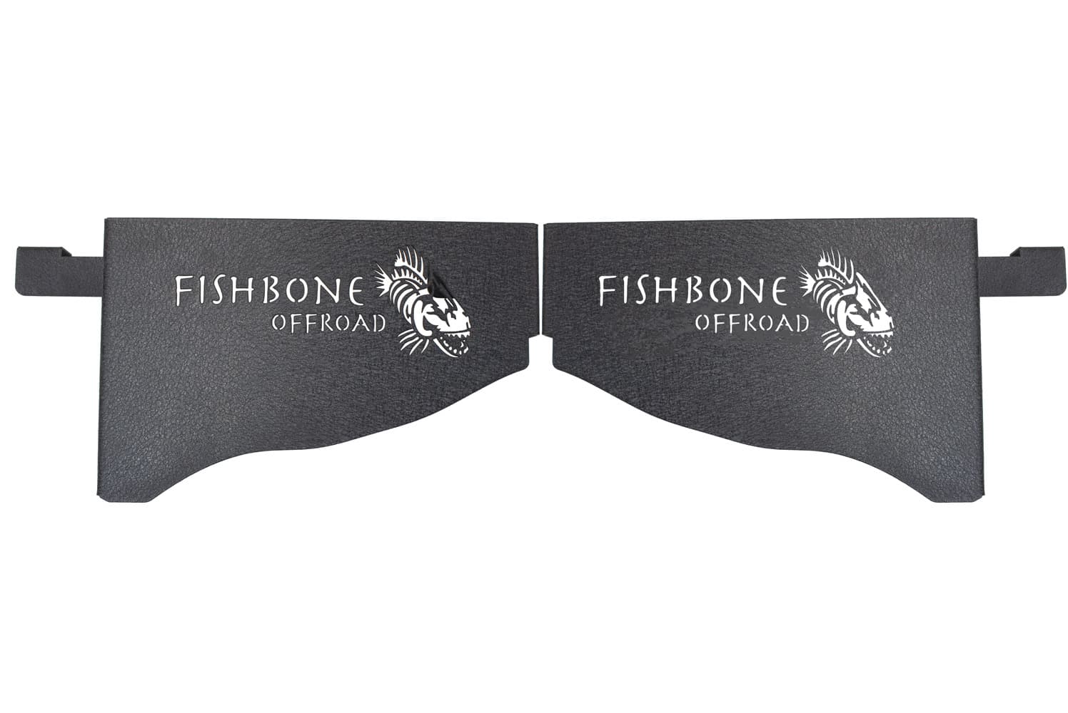 Fishbone Offroad Black textured powder coat, 11-Gauge steel, Includes mounting hardware, 2-door, Sold as a pair