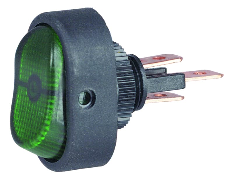 Hella Hella H61920001 Switch Rocker SPST Green