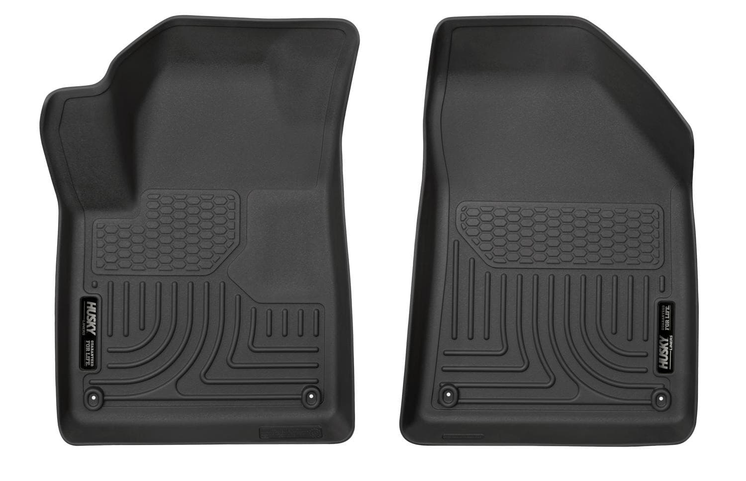 Husky Liners 1523 CHEROKEE BLACK FRONT ROW FLOOR LINERS XACT CONTOUR SERIES