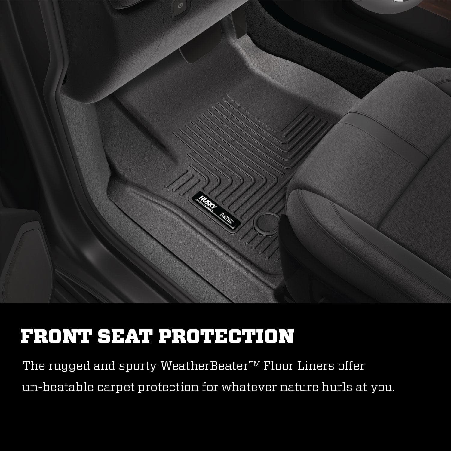 WB FR 2ND SEAT FLOOR LINER BLACK 2022-2022 JEEP WAGONEER 2ND ROW BUCKET SEATS 3 PC SET product image