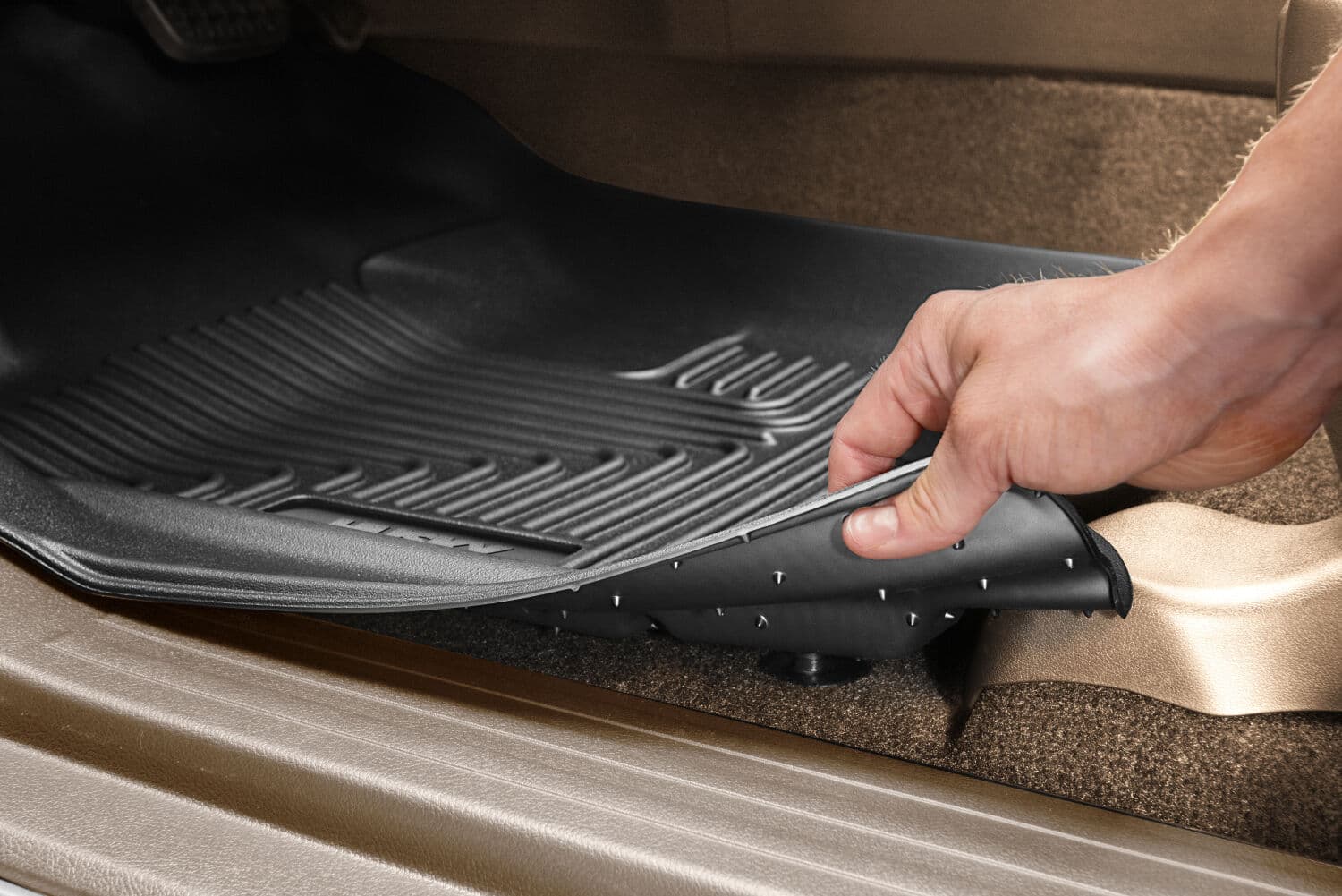 1523 F150 SUPERCREW 2ND SEAT FLOOR LINER BLACK(FULL COVERAGE) product image