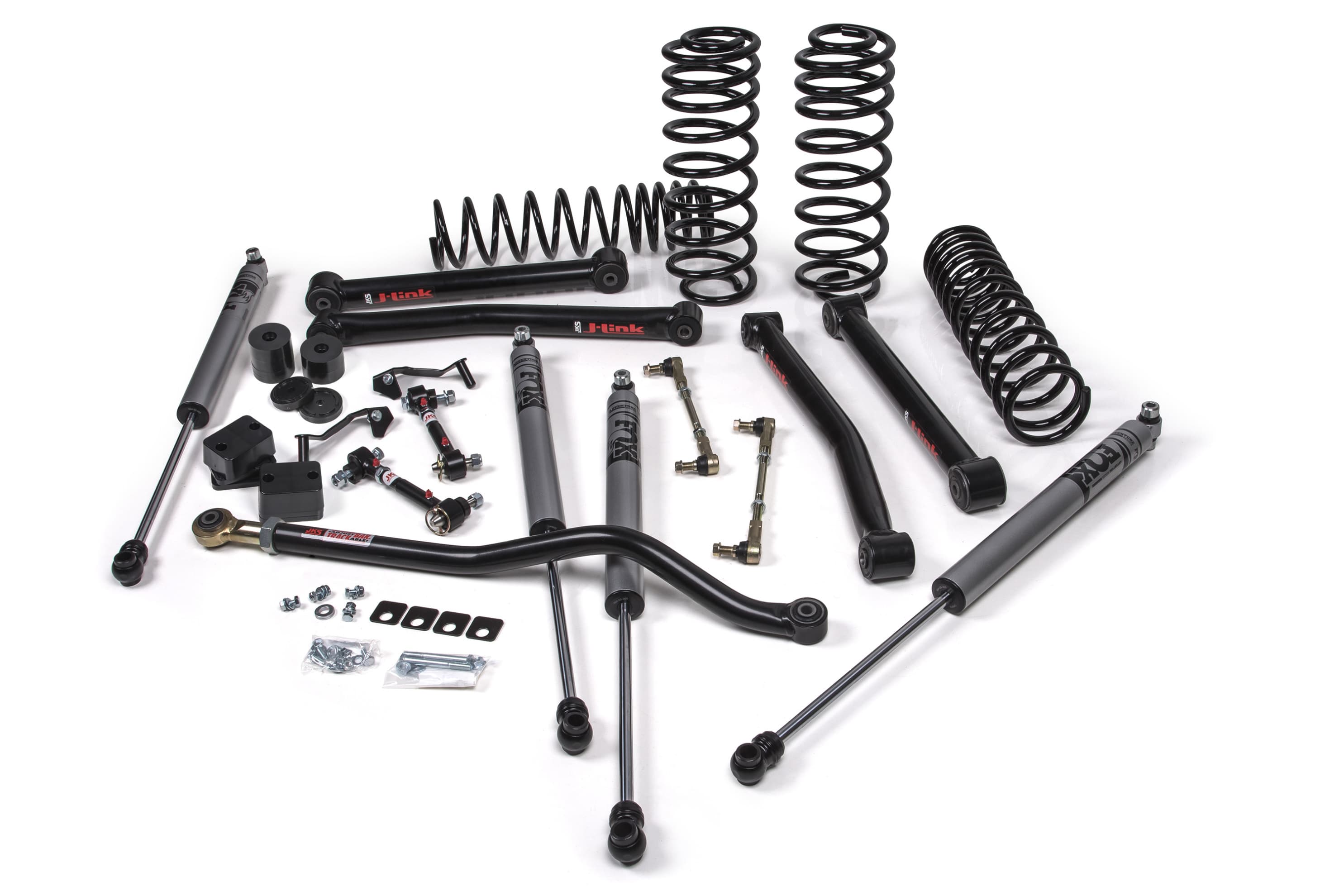 JKS 2018-2024 Jeep Wrangler JL J-Konnect 3.5 Inch Lift Kit 4 Door w/Fox Adventure Series Shocks HD Rate Coils JSPEC