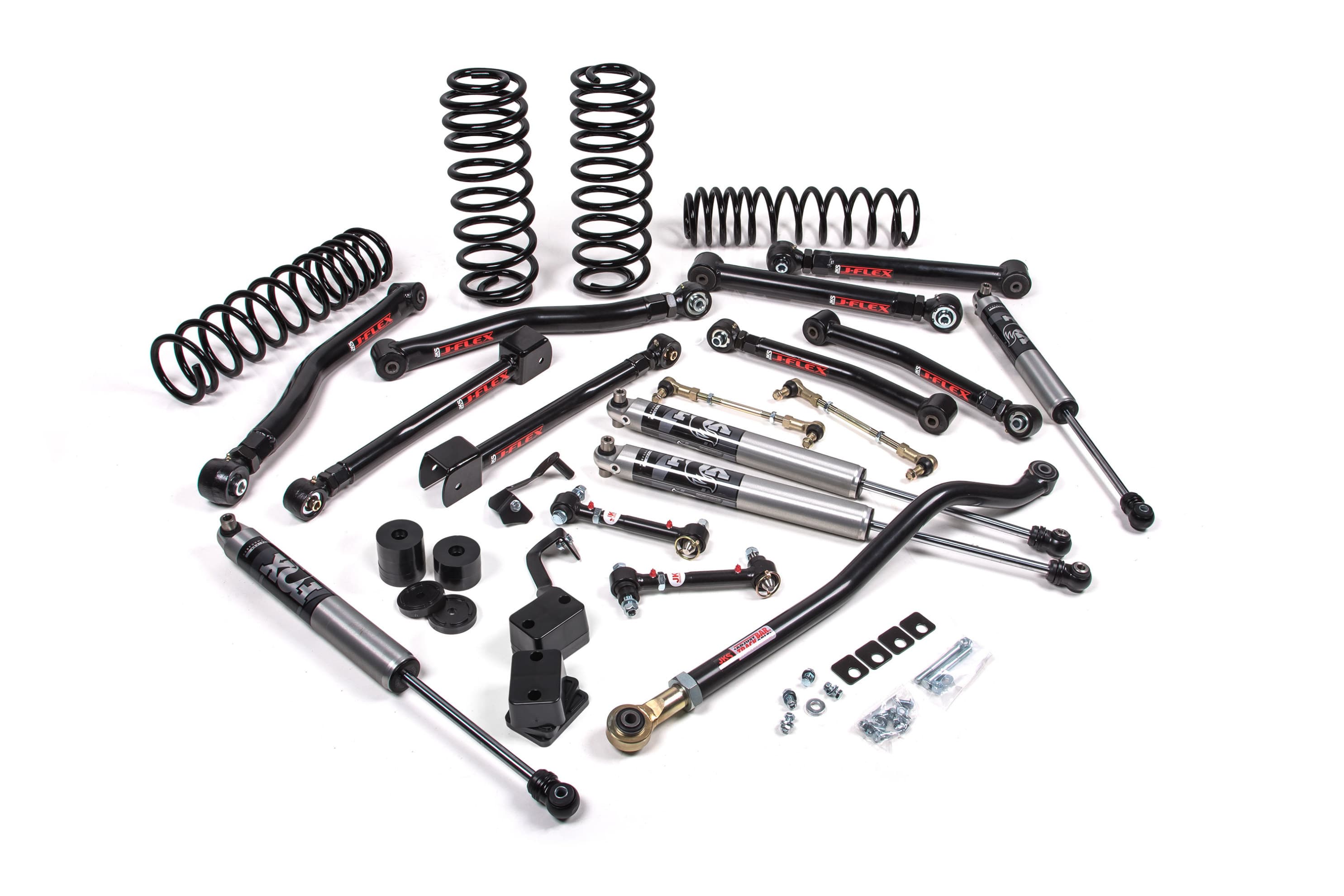 JKS 2018-2024 Jeep Wrangler JL J-Krawl 2.5 Inch Lift Kit 4 Door w/Fox 2.0 Performance Shocks Standard Rate Coils JSPEC