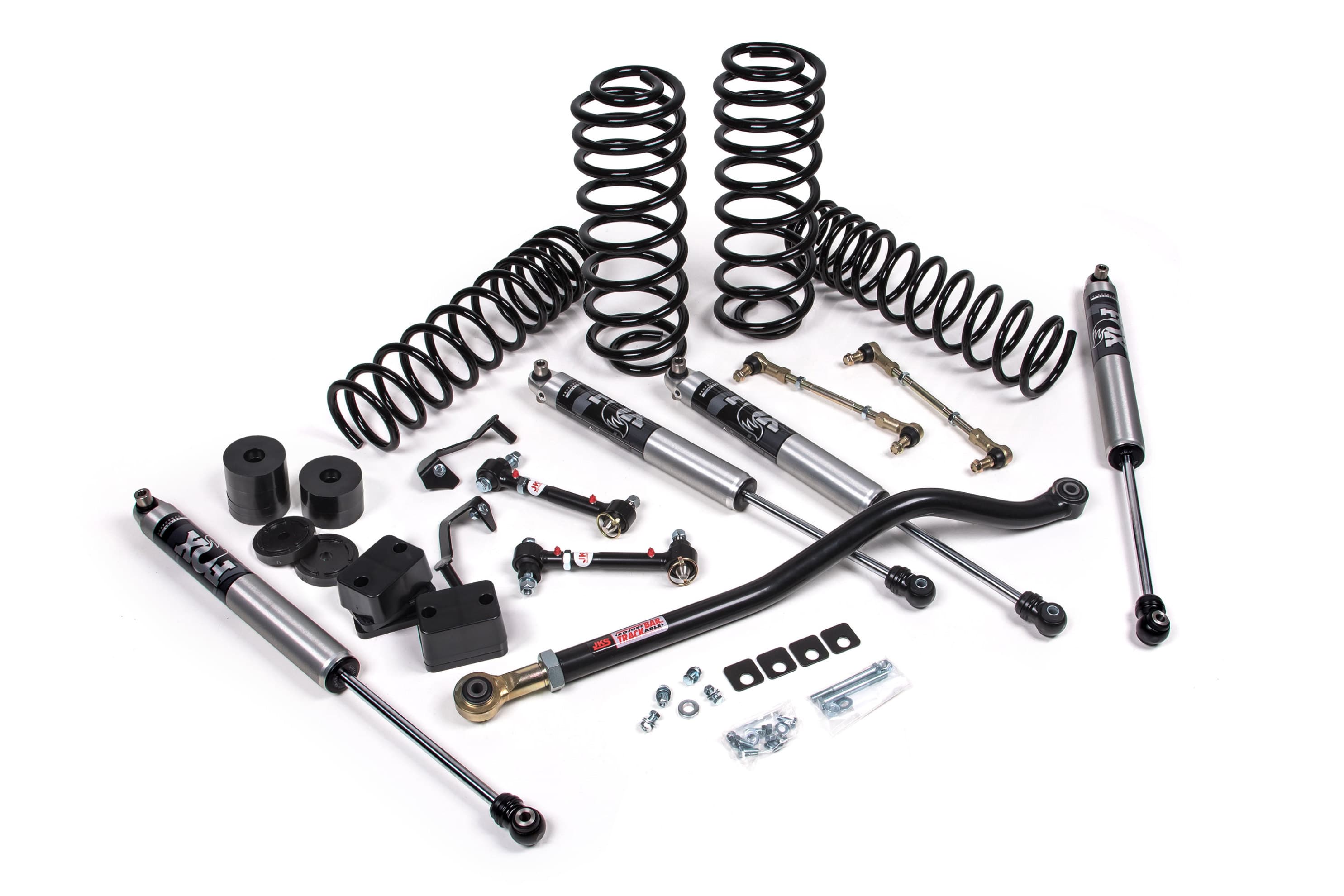 JKS 2018-2024 Jeep Wrangler JL J-Venture 3.5 Inch Lift Kit 4 Door w/Fox 2.0 Performance Series Shocks HD Rate Coils JSPEC