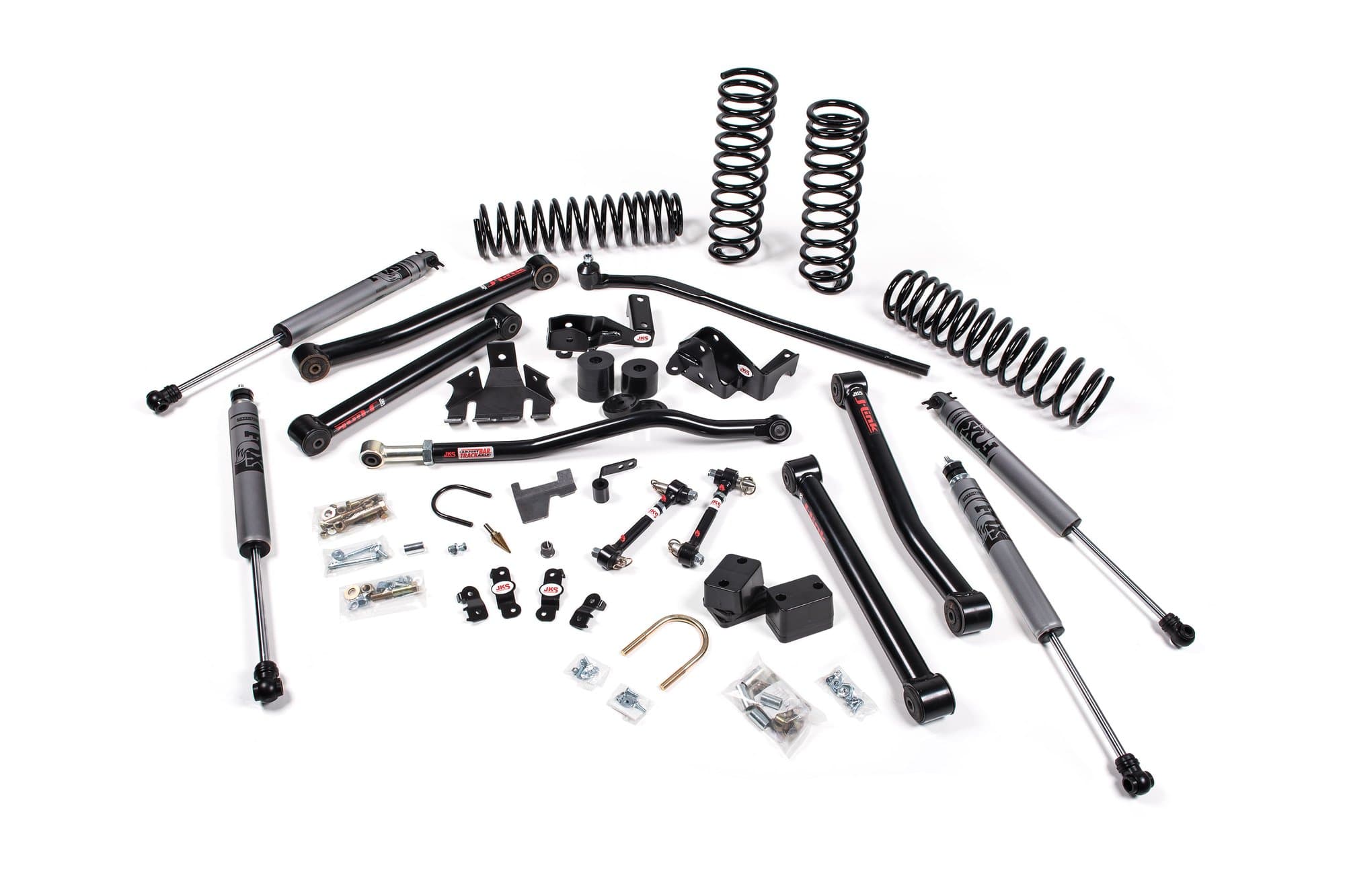 JKS 2007-2018 Jeep Wrangler JK J-Konnect 4 Door 3.5 Inch Lift Kit w/ Fox Adventure Series Shocks JSPEC