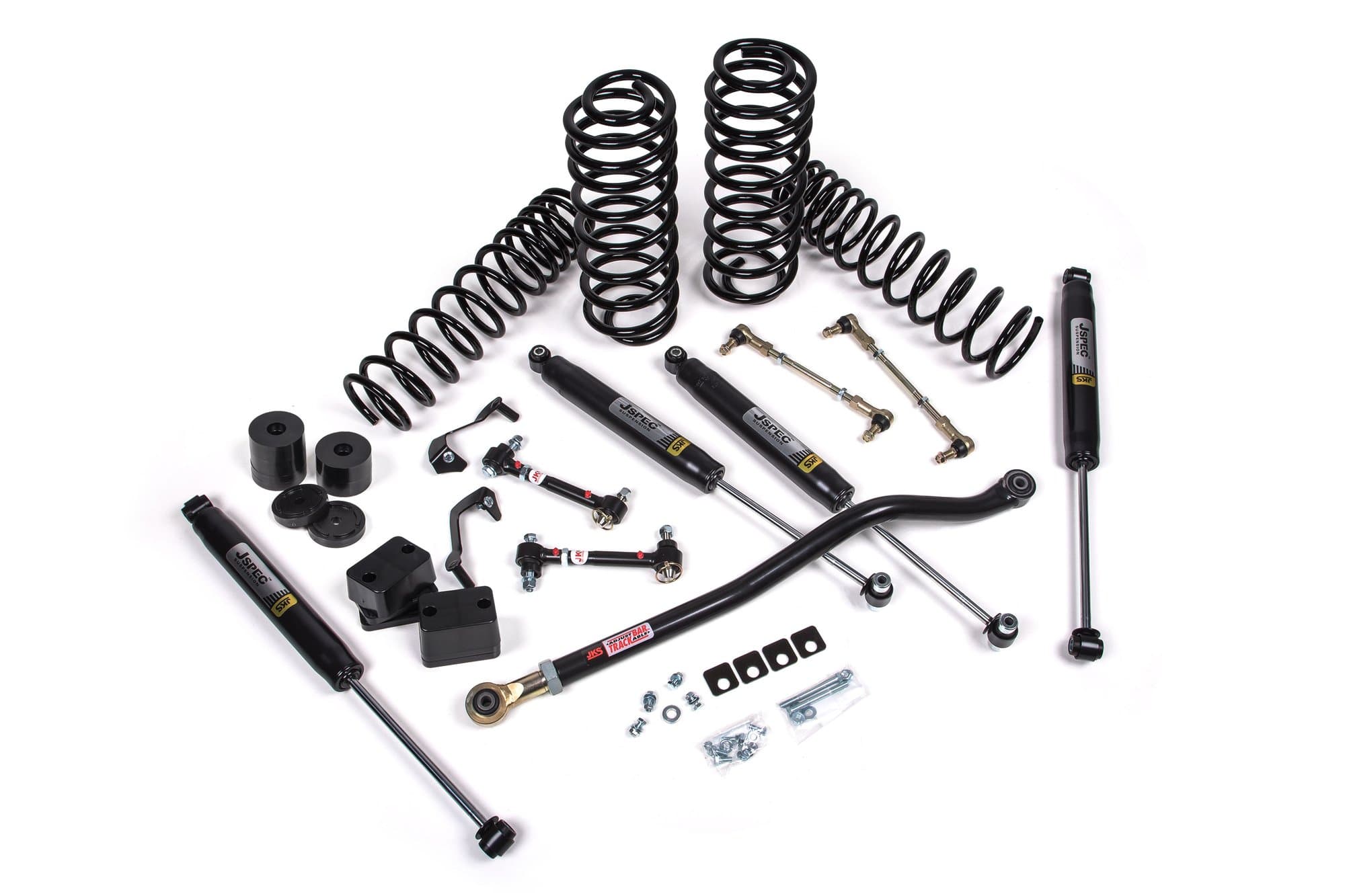 JKS 2018-2024 Jeep Wrangler JL J-Venture 3.5 Inch Lift Kit 4 Door w/Fox 2.0 Performance Series Shocks Standard Rate Coils JSPEC