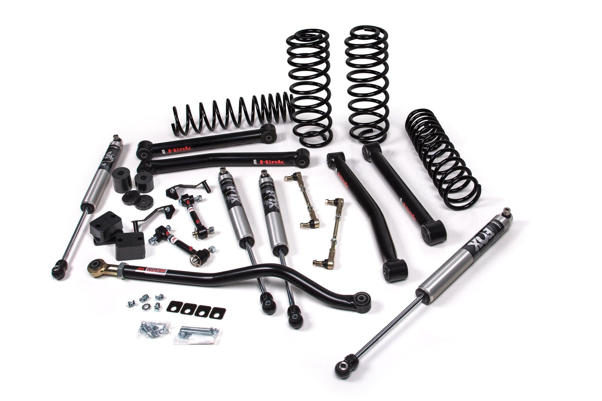 JKS 2018-2024 Jeep Wrangler JL J-Konnect 3.5 Inch Lift Kit 4 Door w/Fox 2.5 Performance Elite Series Shocks Standard Rate Coils JSPEC