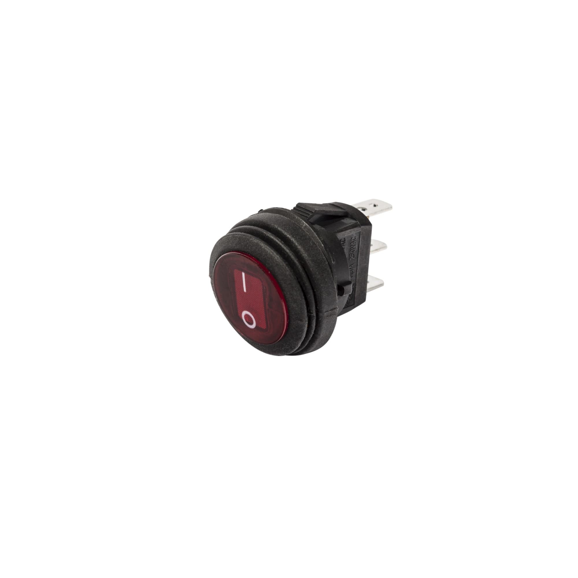 KC HiLiTES 3113 KC Switch Illuminated LED Rocker 2-Position Round Red product image
