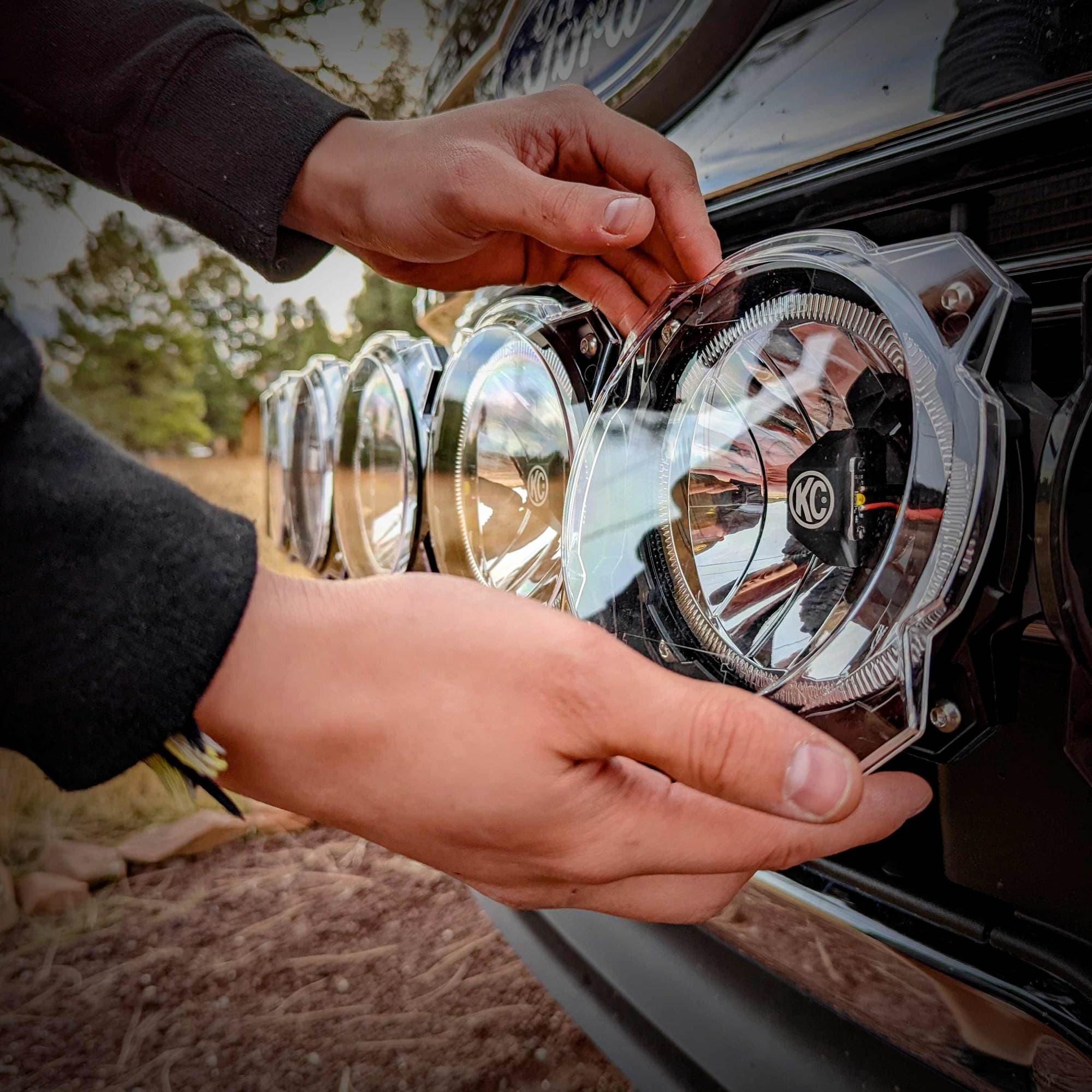 KC HiLiTES 6in Pro6 Gravity LED Light Shield - Clear product image