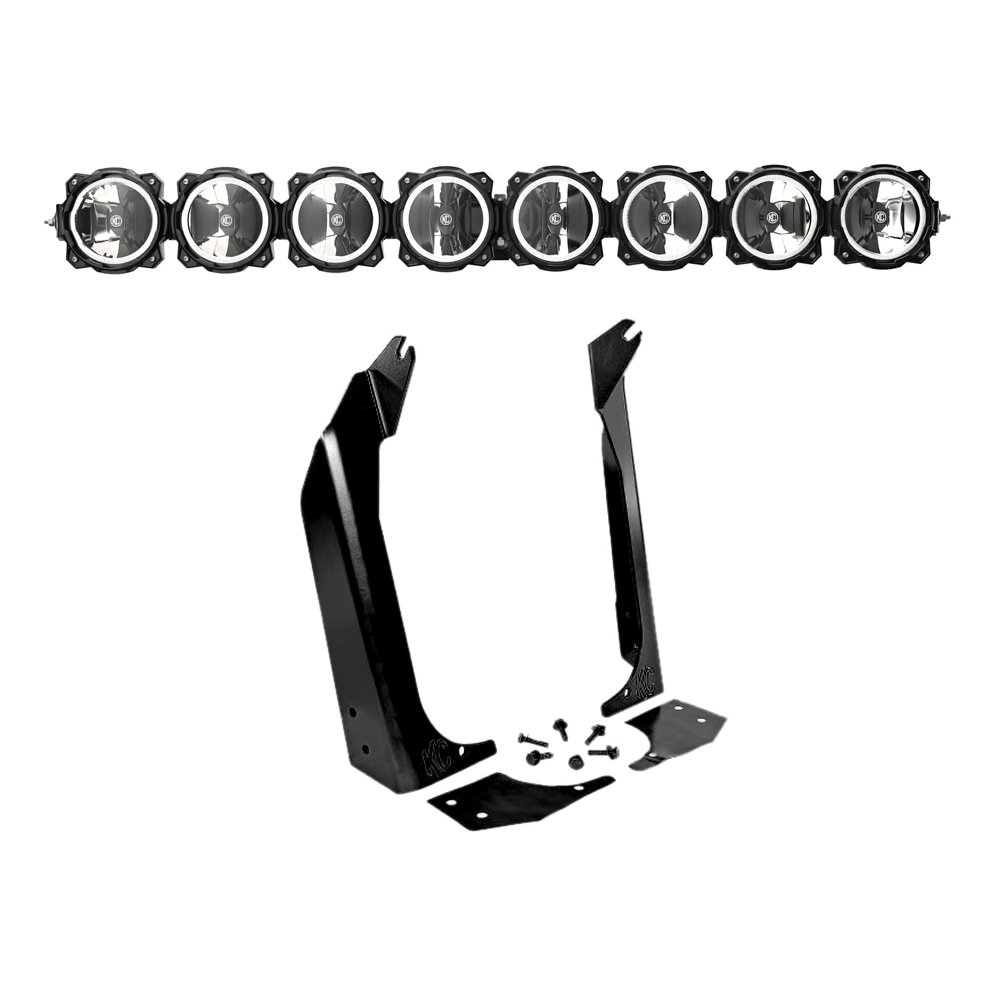 KC HiLiTES KC Hilites 50 in Pro6 Gravity LED - 8-Light - Light Bar System - 160W Combo Beam - for 97-06 Jeep TJ