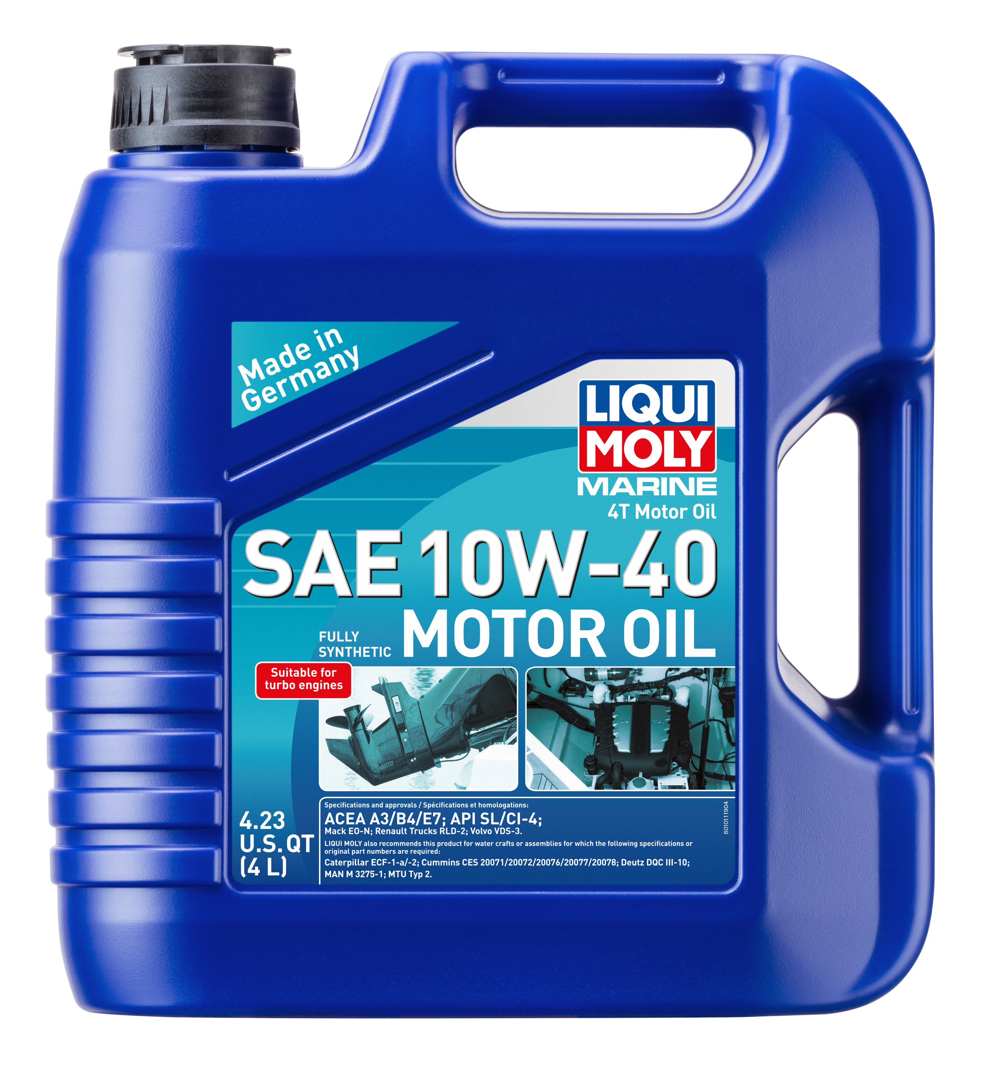 LIQUI MOLY 20508 Marine 4T Motor Oil SAE 10W-40