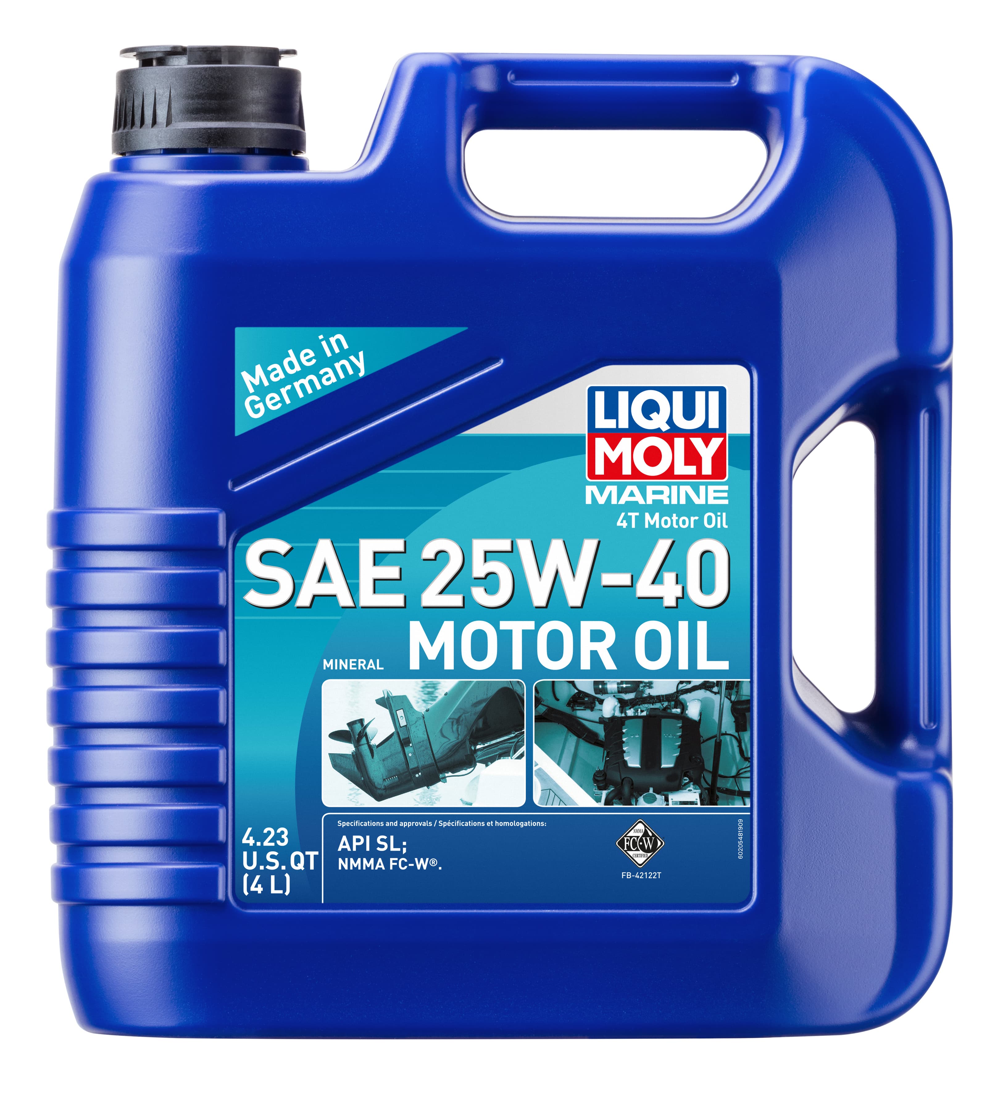 LIQUI MOLY 20548 Marine 4T Motor Oil SAE 25W-40