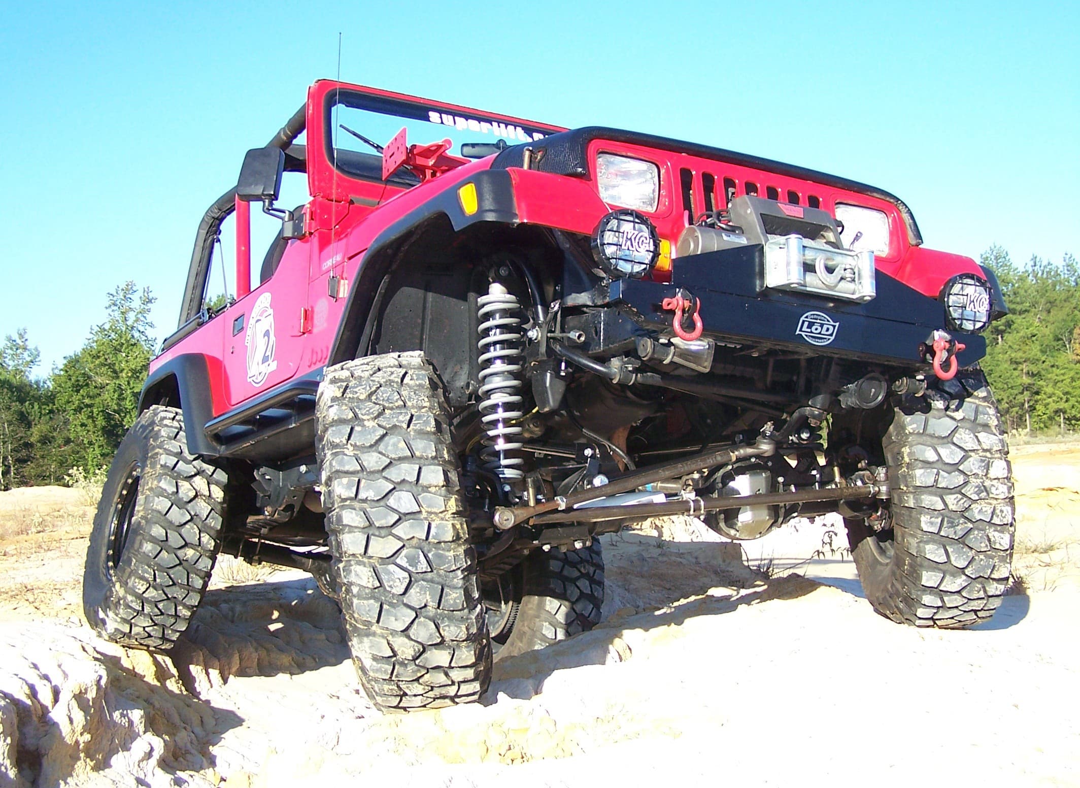 LOD Stubby Front Bumper Black Powder Coated - TJ/LJ product image
