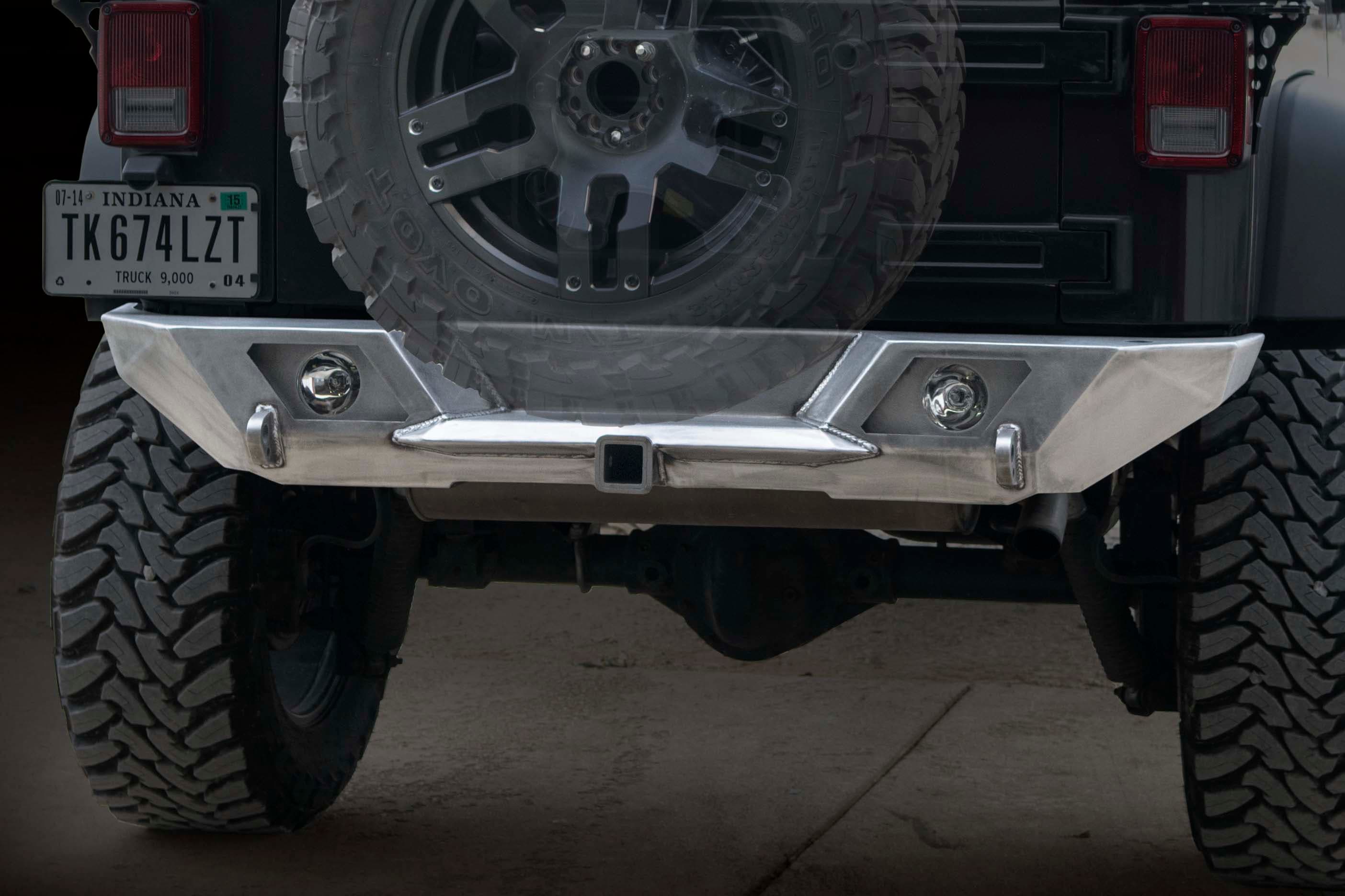 LOD Shorty Destroyer Rear Bumper Only Black Powder Coated - JK product image