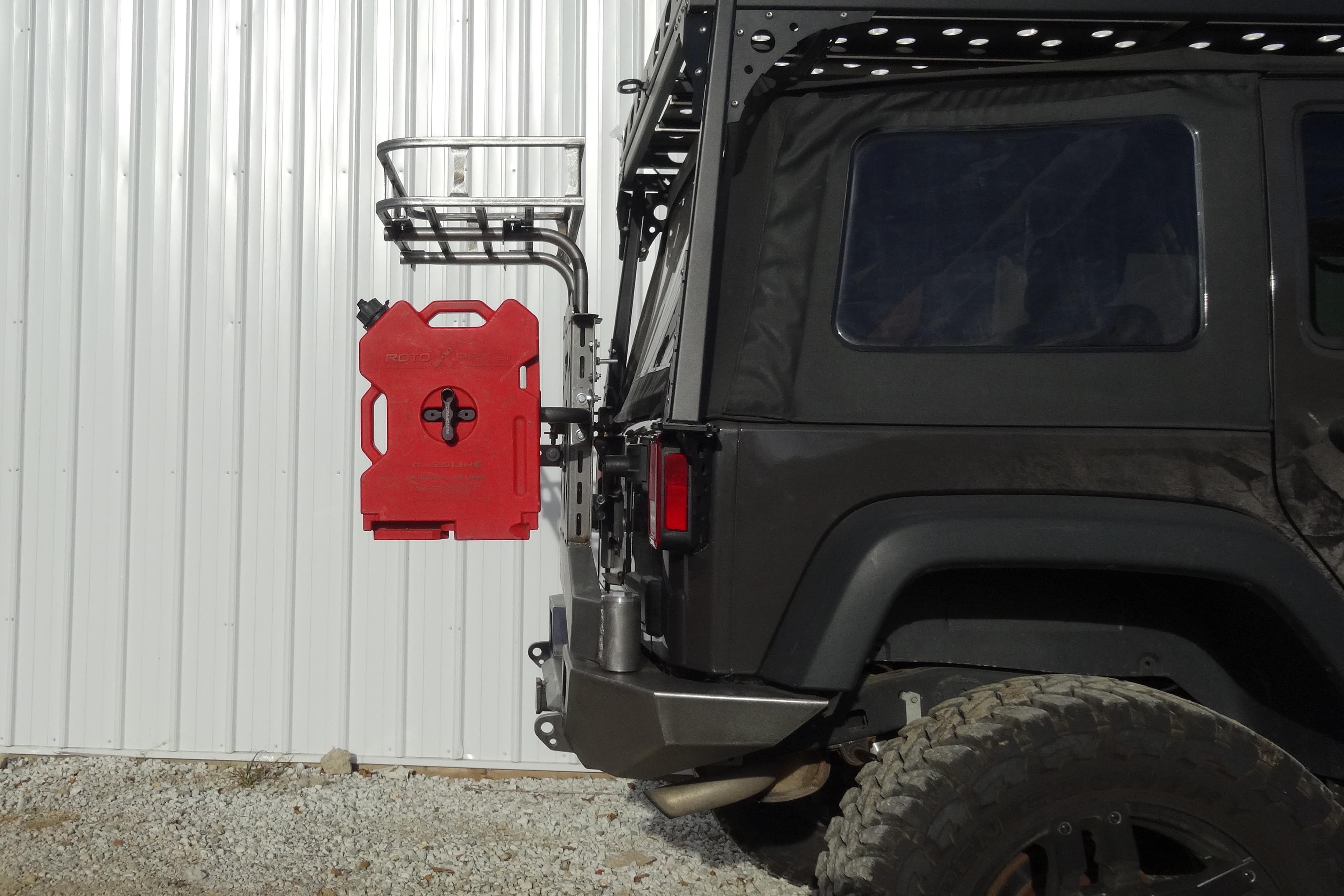 LOD Destroyer RotoPax 2 or 3 gallon Single Side Mount Black Powder Coated - JL/JK product image