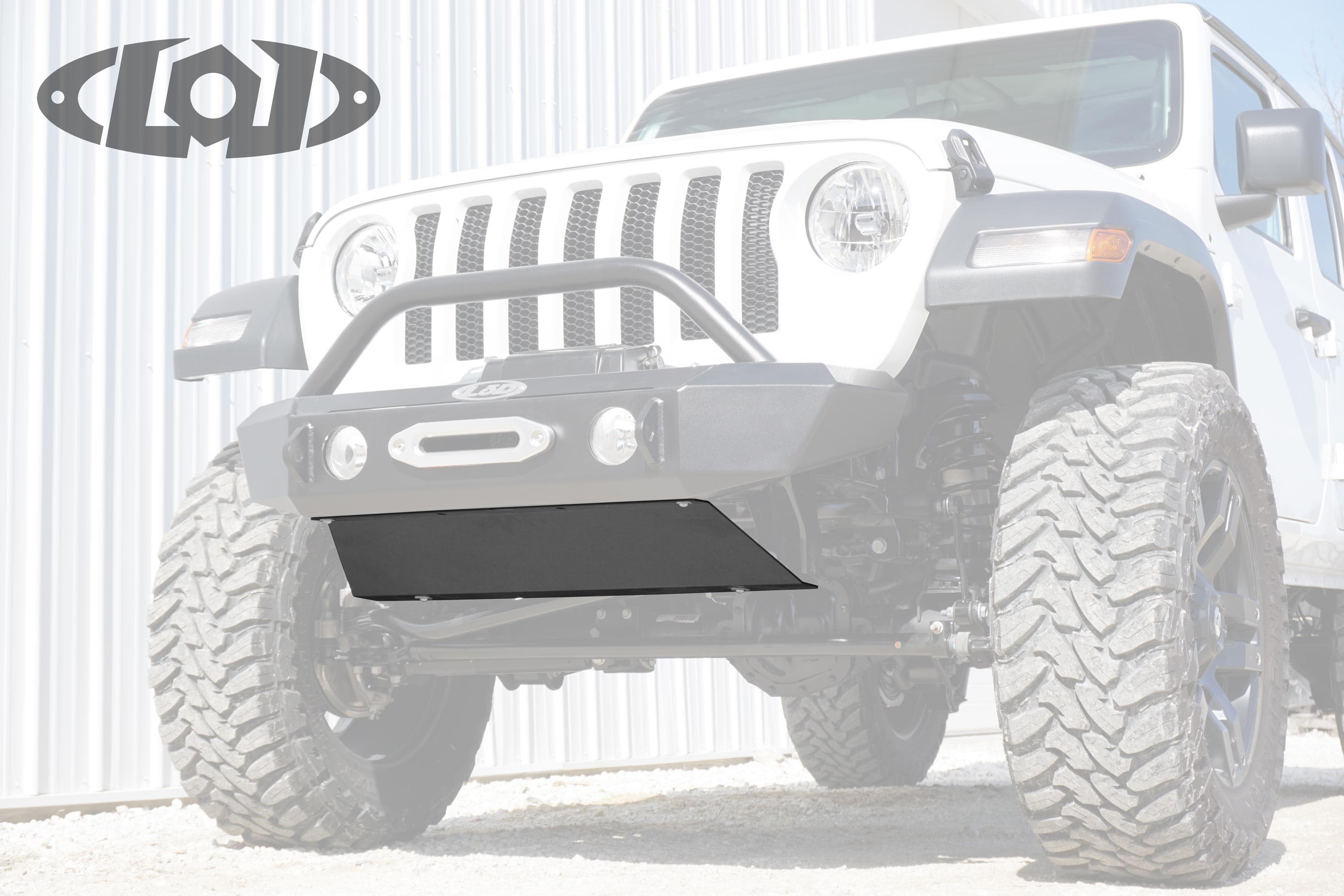 JL/JT Signature Series Shorty Bolt on Skid Plate (Black Powder Coated) product image