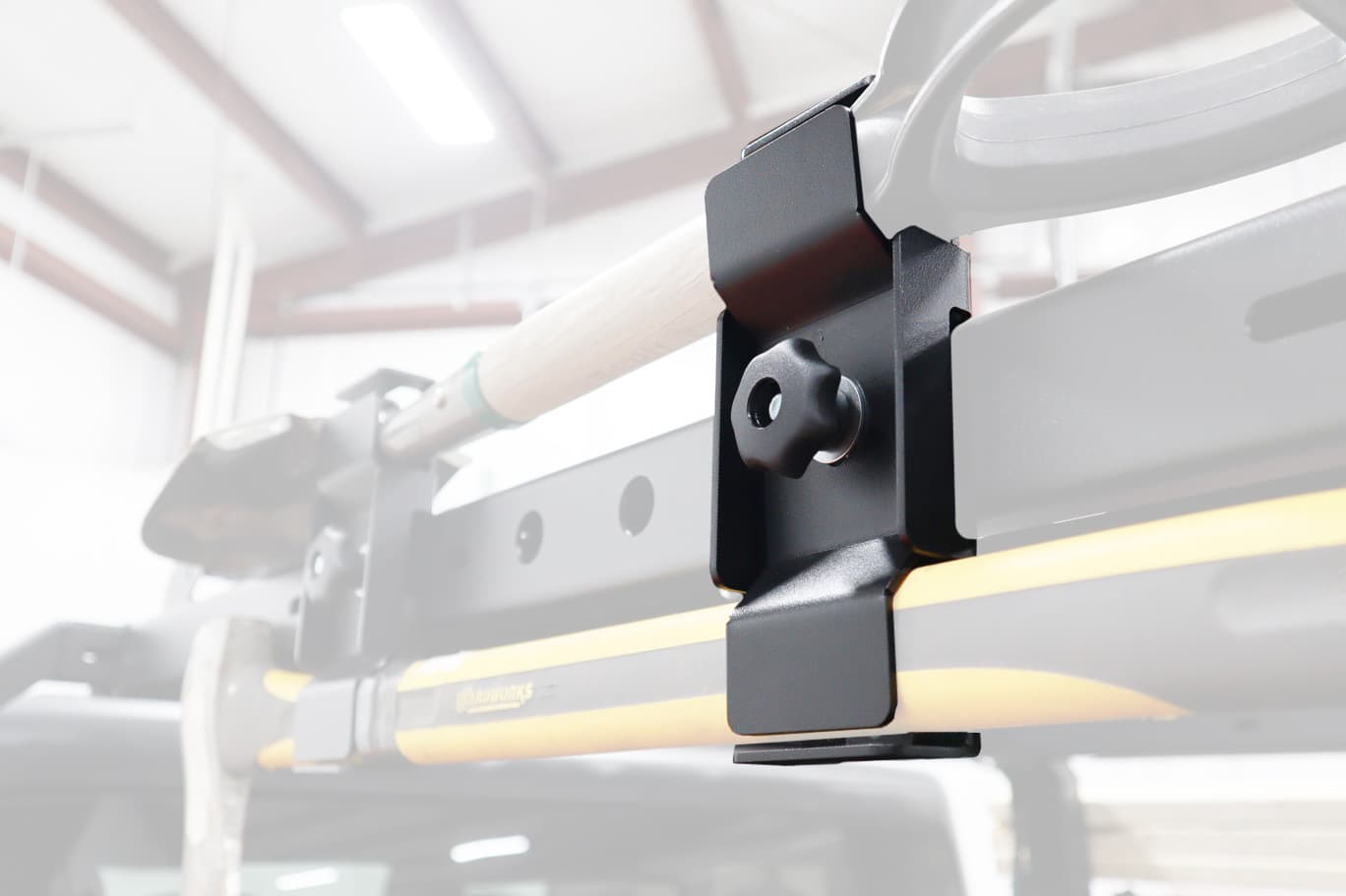 LOD Black Ops Bed Rack Trail Tool Single Mount (Black Powder Coated) product image