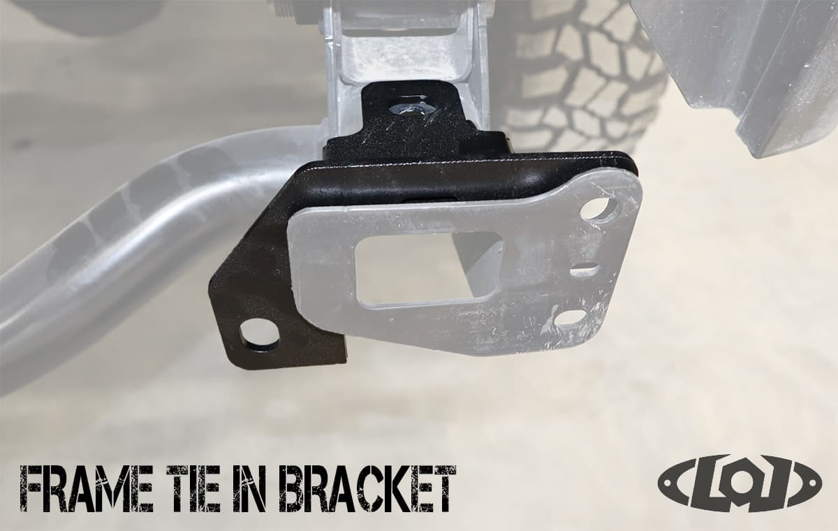 JT Rear Bumper Frame Tie-in's (pair) (Black Powder Coated) product image