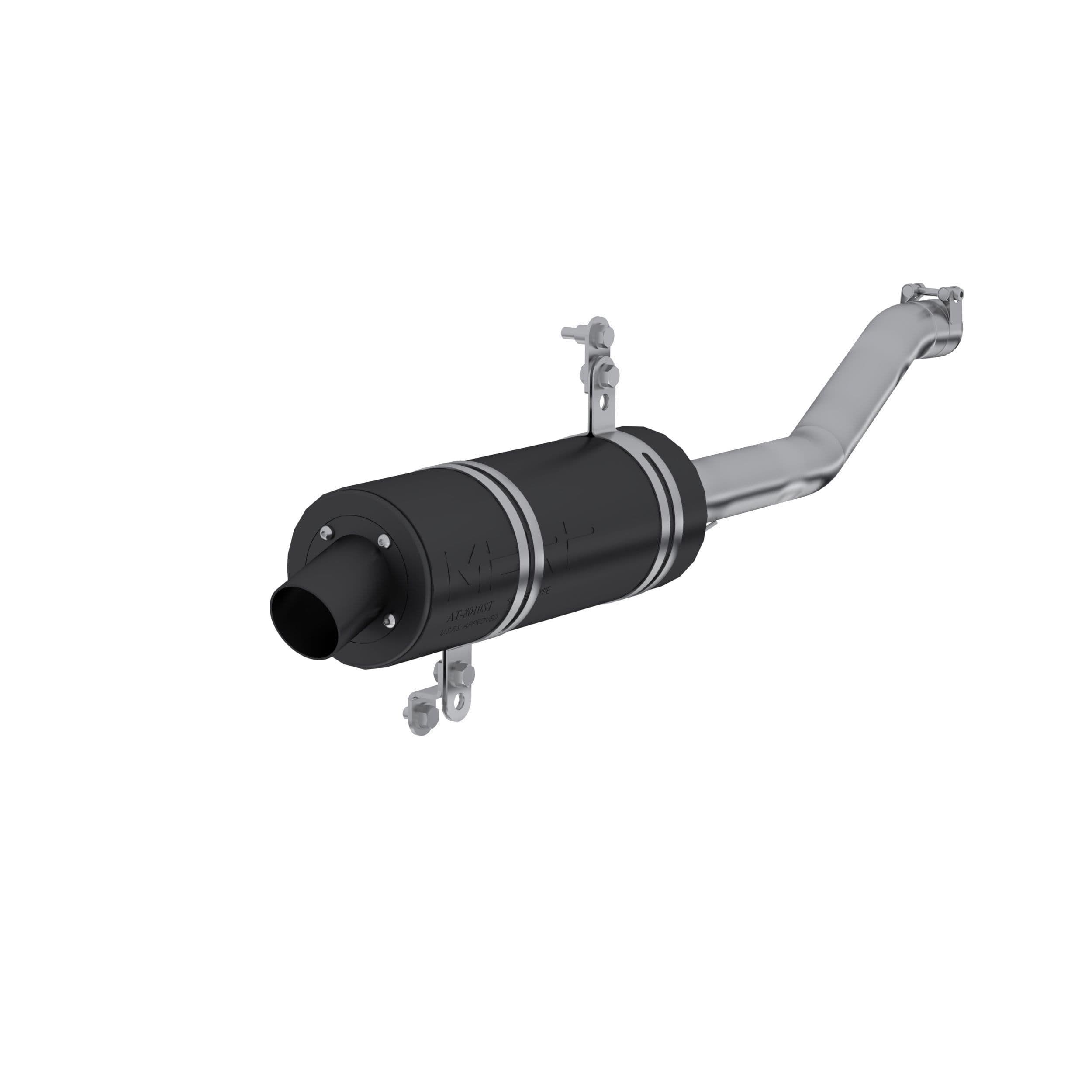 MBRP Exhaust ATV Exhaust System With Performance Muffler; Slip On; 1.75 in. Inlet; 4.25 in. Diameter Body; Packed Muffler;