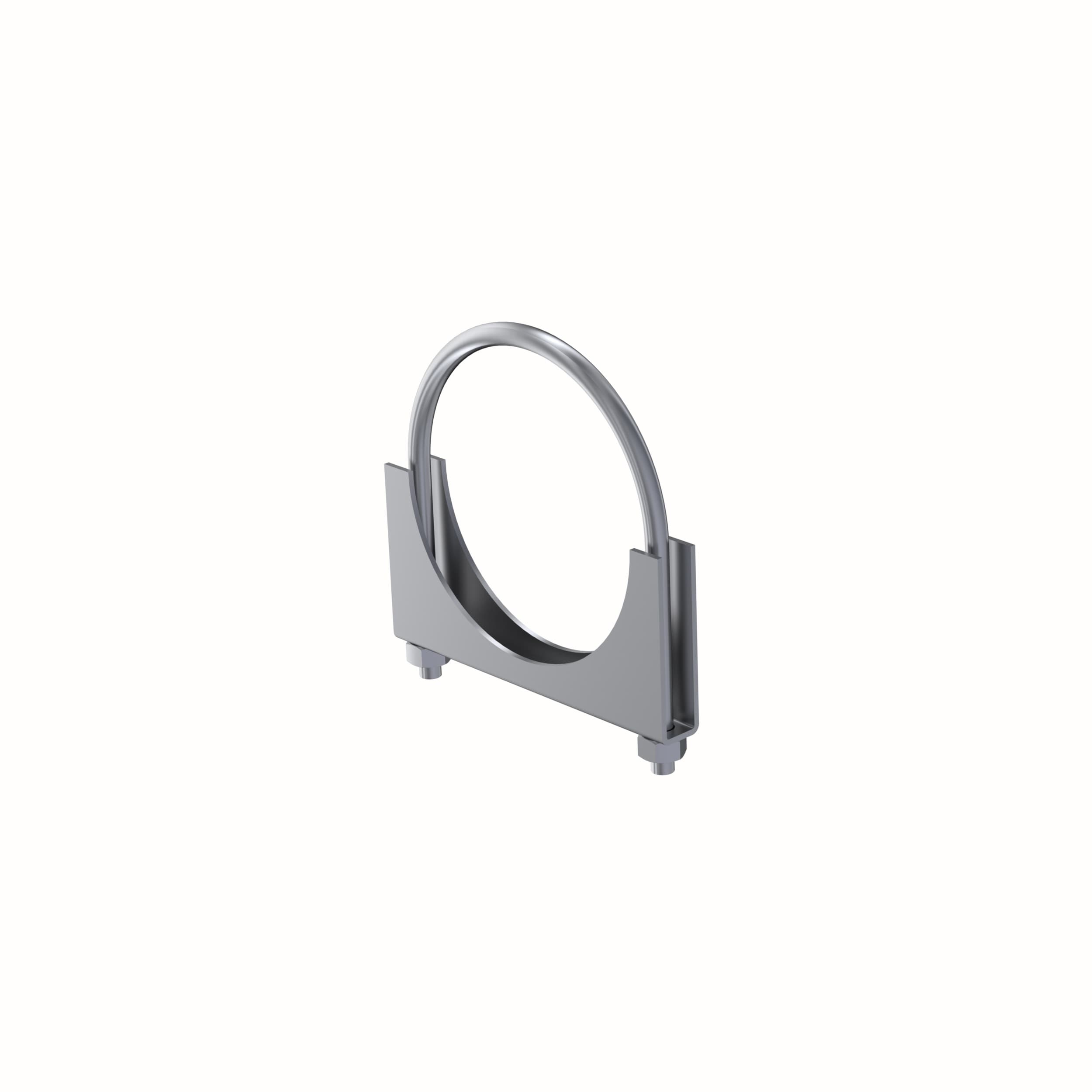 Garage Parts Saddle Clamp; 5 in. Diameter; Mild Steel; product image