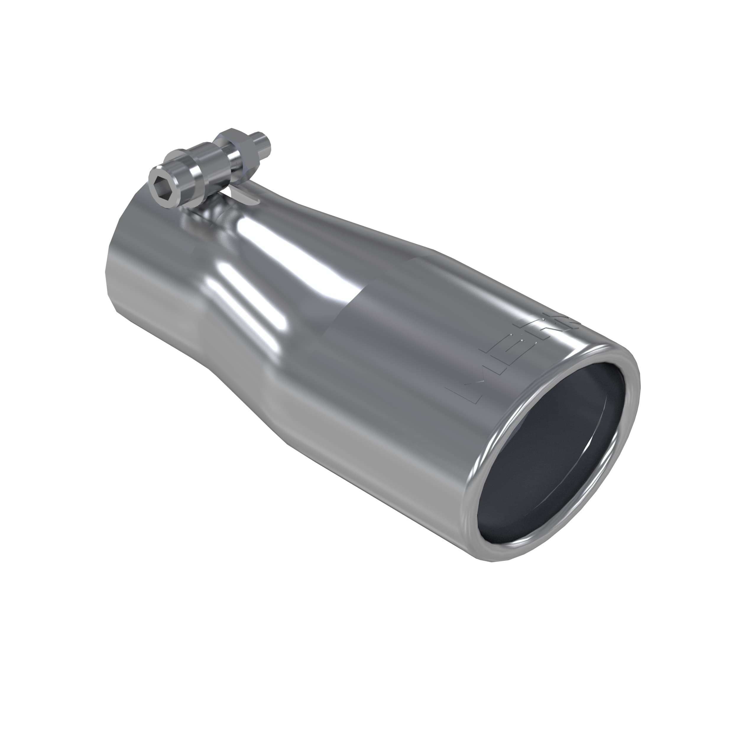 MBRP Exhaust Armor Pro Exhaust Tip; 2.5 in. Inlet Diameter; 3.75 in. Outlet Diameter; 7 1/16 in. Length; Oval; T304 Stainless Steel; Mirror Polished;