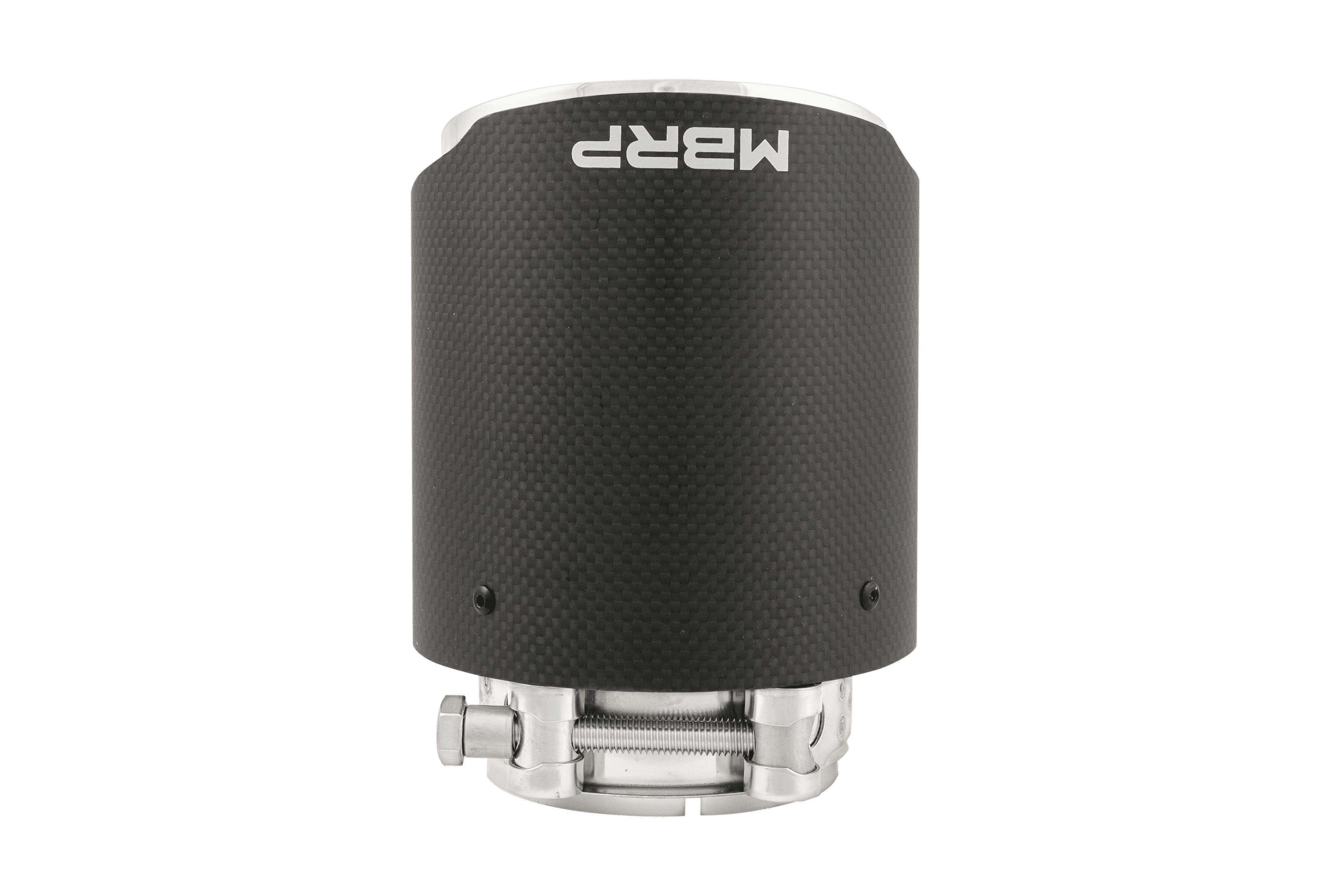 Carbon Fiber Exhaust Tip; 3 in. Inlet Diameter; 4.5 in. Outlet Diameter; 6.13 in. Length; Single Wall; Carbon Fiber Finish; product image