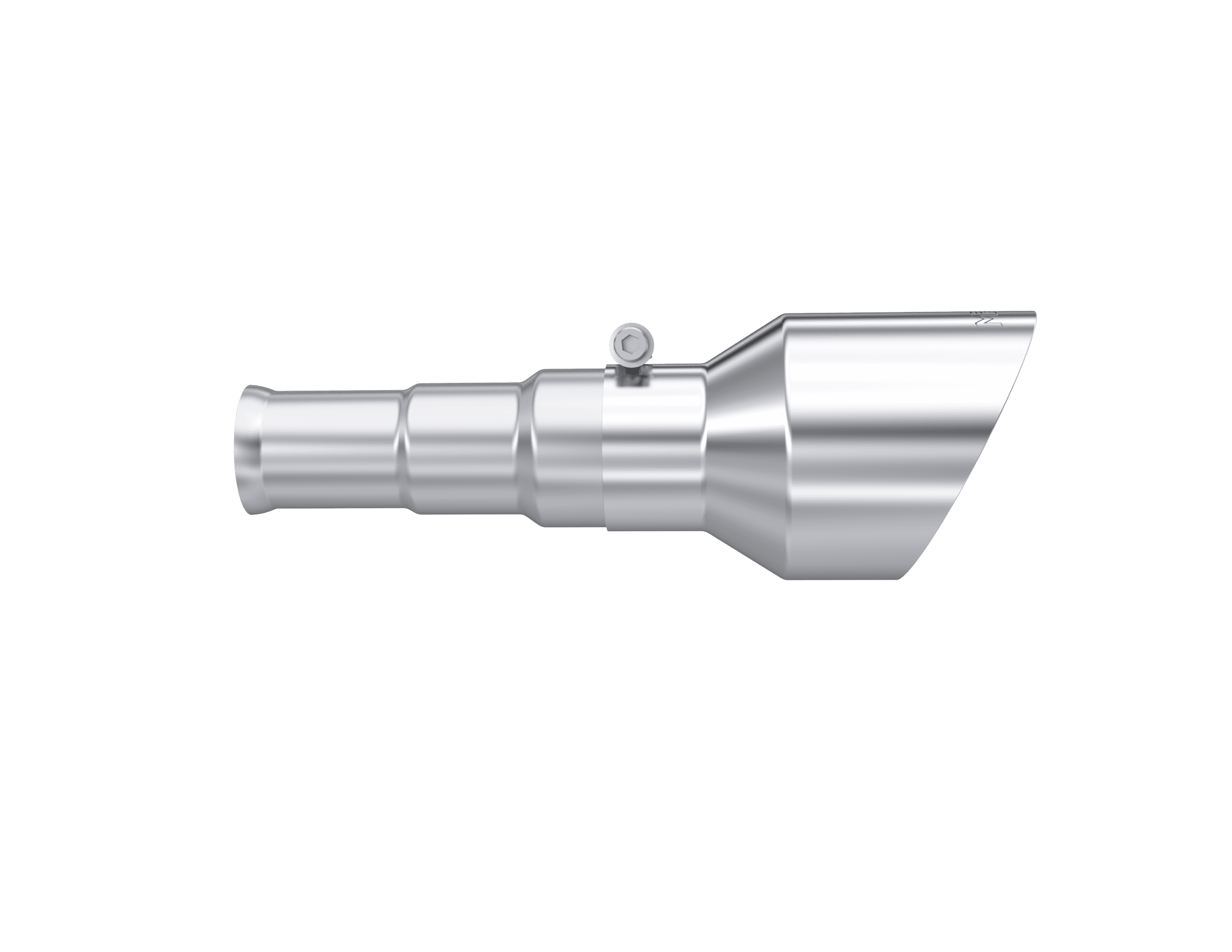 MBRP Exhaust Armor Pro Exhaust Tip; 3 in. Inlet Dia./5 Outlet Dia.; T304 Stainless Steel; L-8 in.; Angle Cut; Dual Wall; Sold In Pairs;