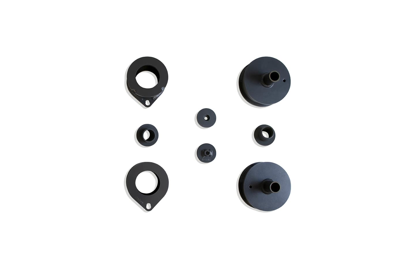 MaxTrac Maxtrac Suspension Front and Rear Spacer Lift Kit - 2.5in/2in, Gray Powdercoat