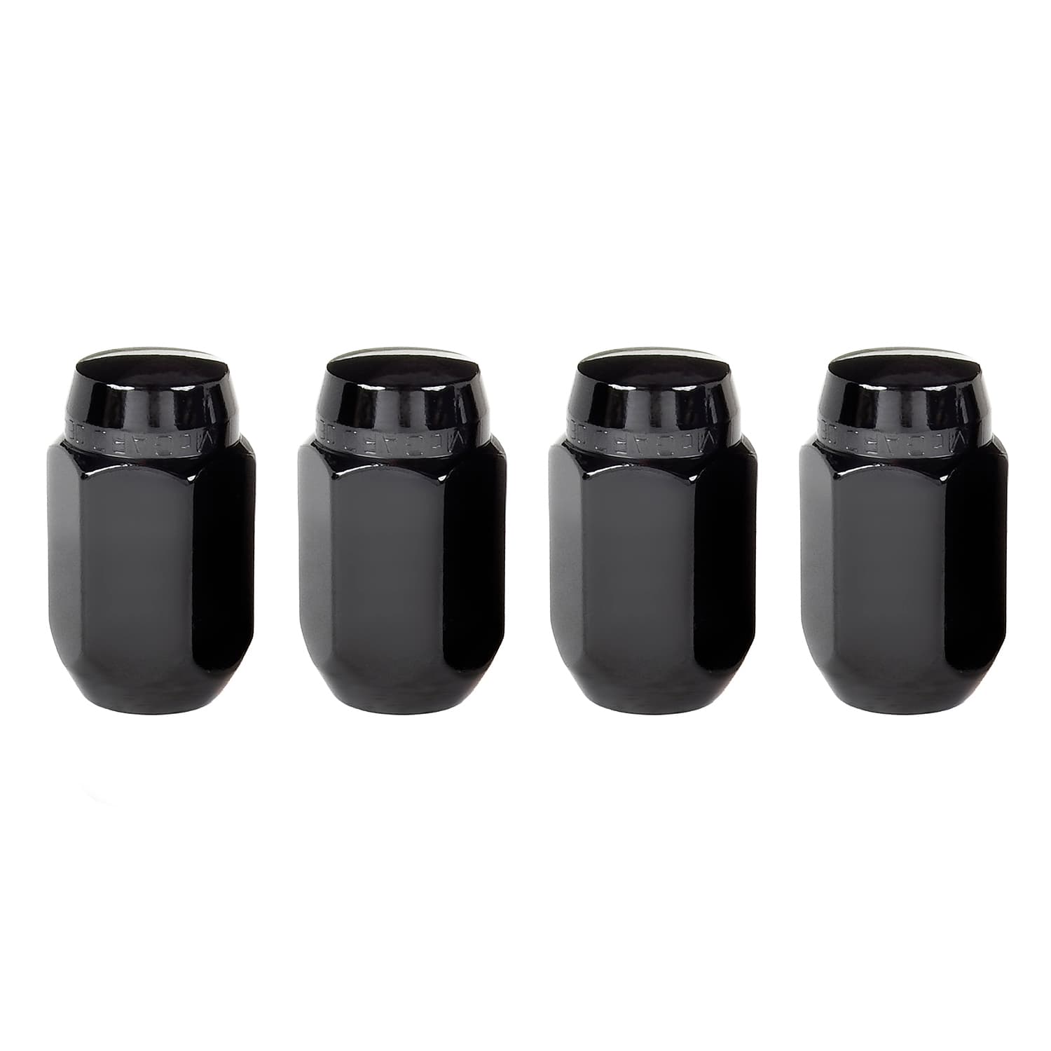 McGard HEX LUG NUT M14X1.5 CONE SEAT 22MM HEX 1.635 IN OAL BLACK (4 PK)