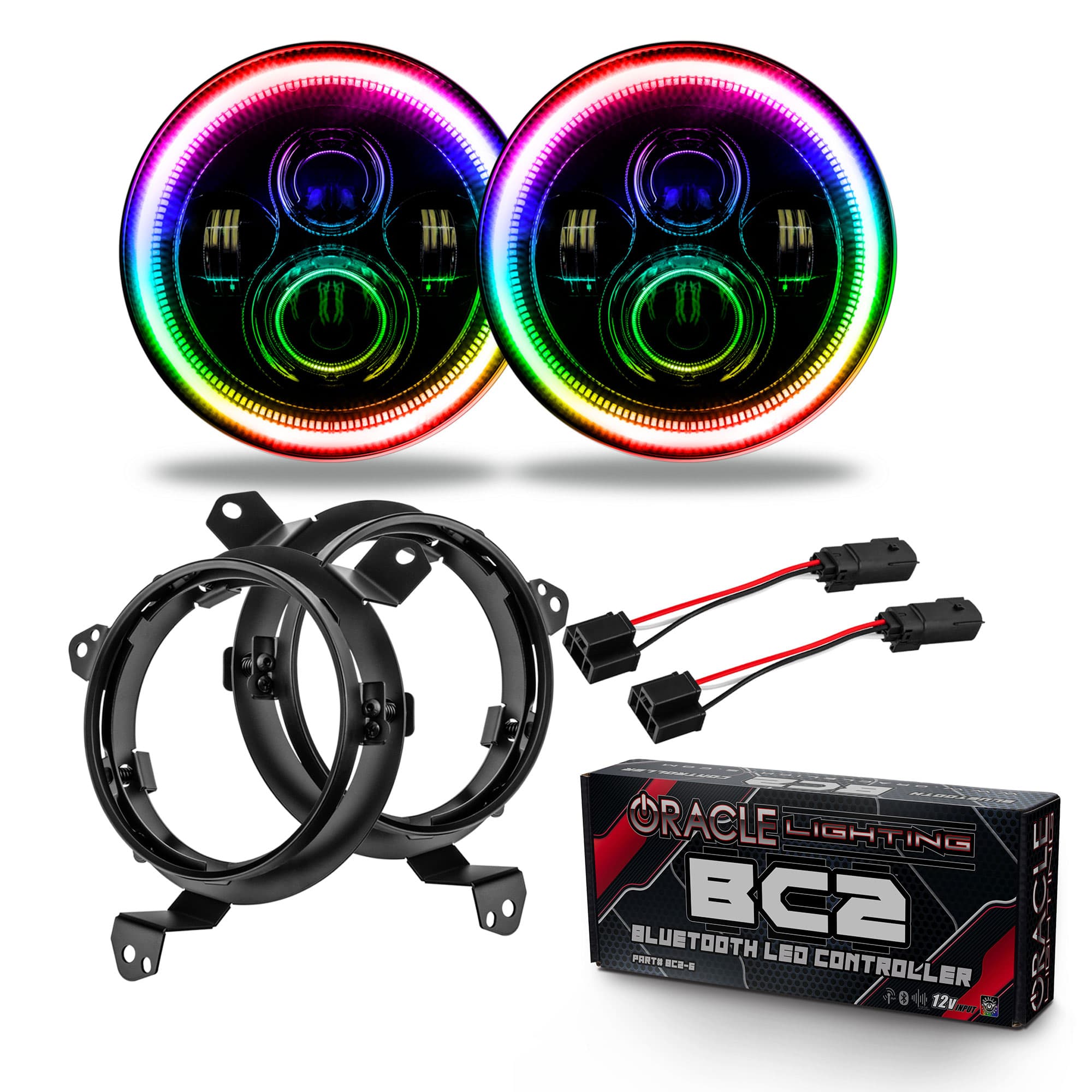 Oracle Lighting ORACLE JEEP WRANGLER JL 7in HIGH POWERED LED HEADLIGHTS PAIR