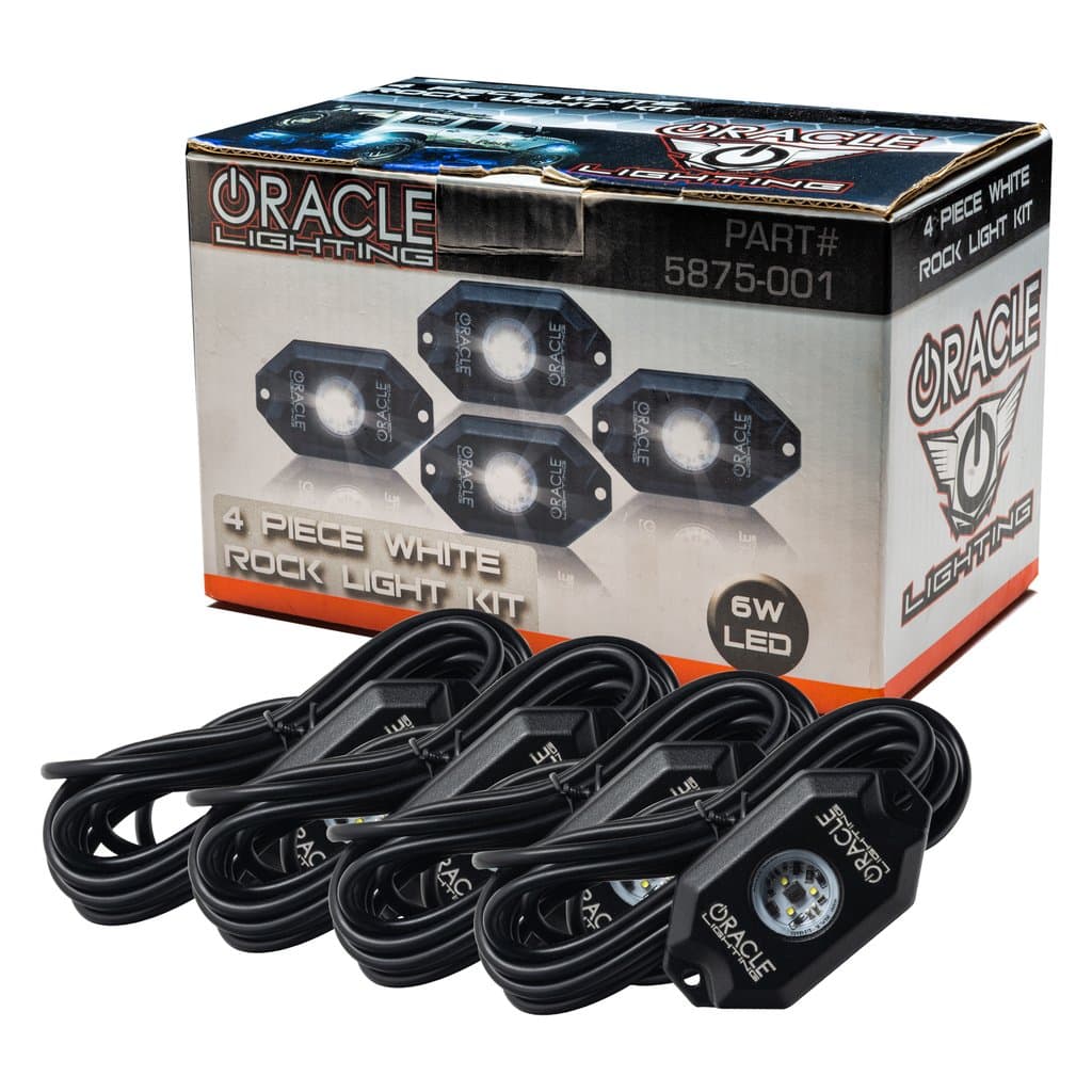 Oracle Lighting Oracle Underbody Wheel Well Rock Light Kit, White - 4PCS
