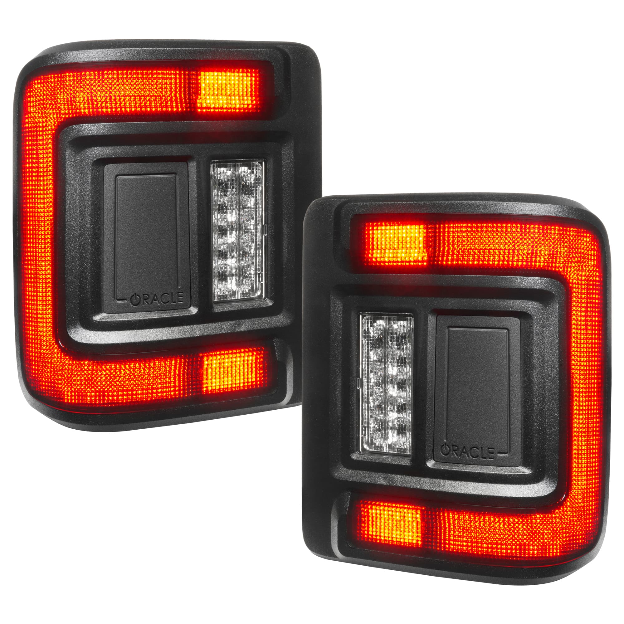 Oracle Lighting "ORACLE Lighting ""Black Series"" Flush Mount LED Tail Lights for Jeep Wrangler JL"